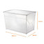 Keter Clear 69L Stackable Storage box & Lid