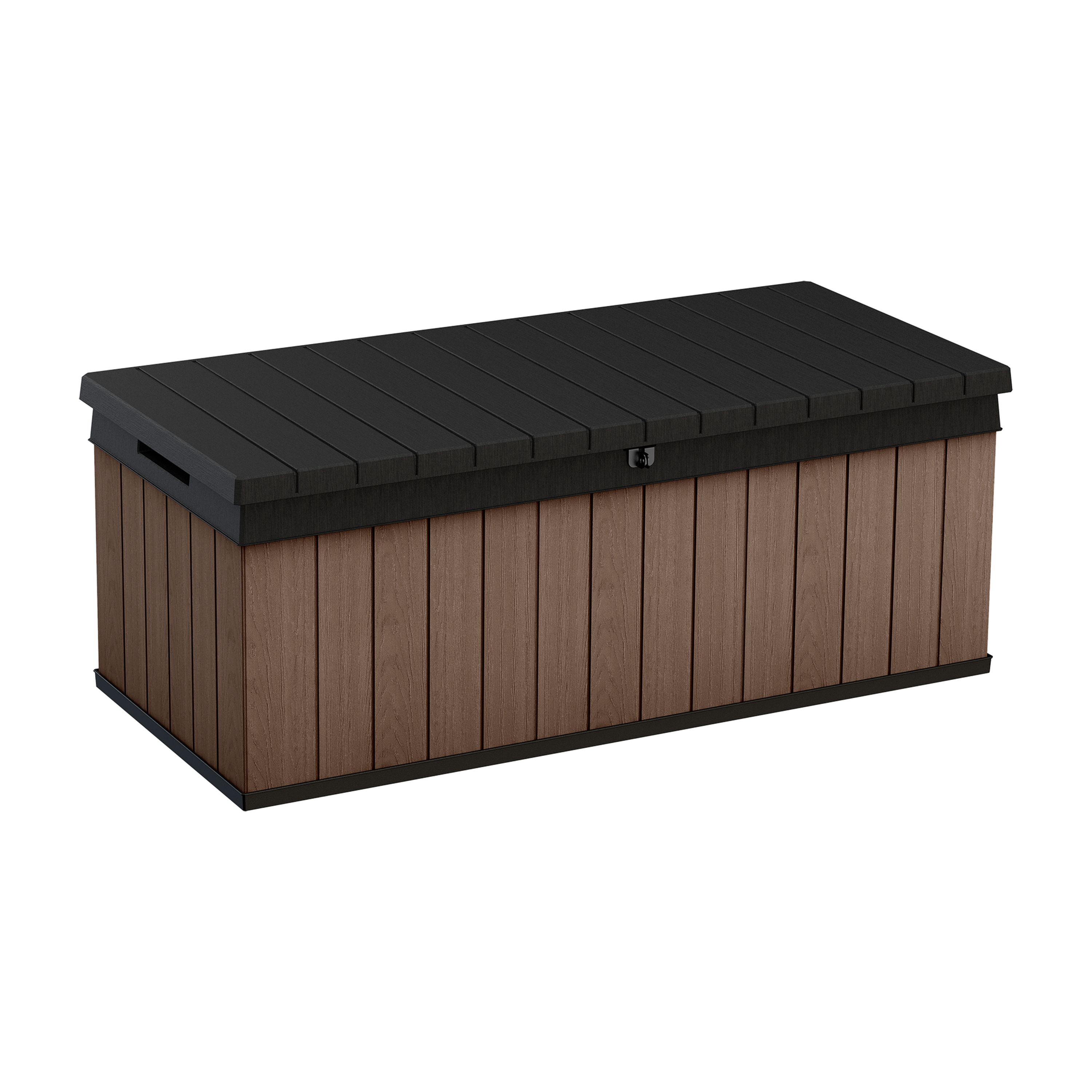 Keter Darwin Brown 380L Garden storage box (H)545mm (W)1425mm