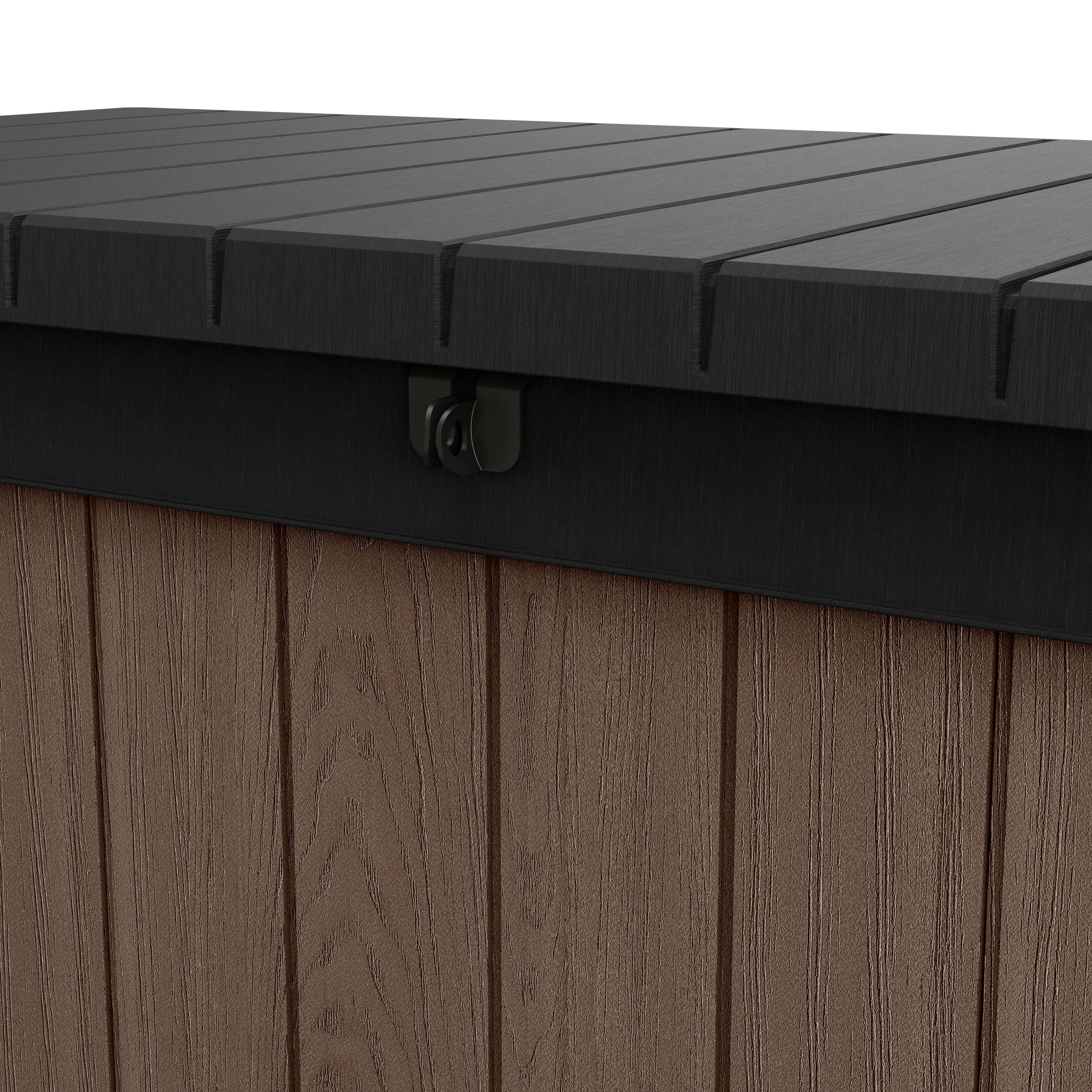 Keter Darwin Brown 380L Garden storage box (H)545mm (W)1425mm