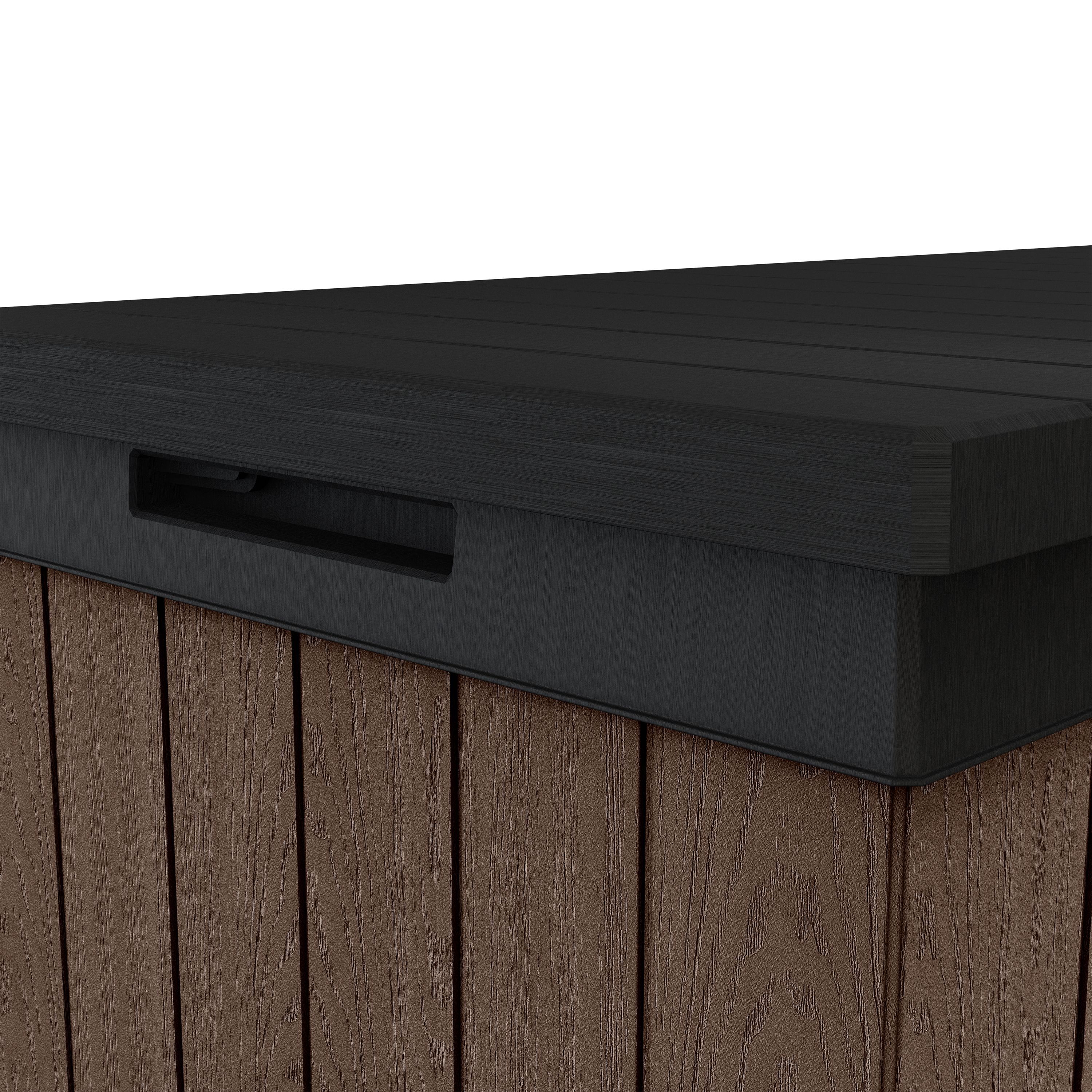 Keter Darwin Brown 380L Garden storage box (H)545mm (W)1425mm