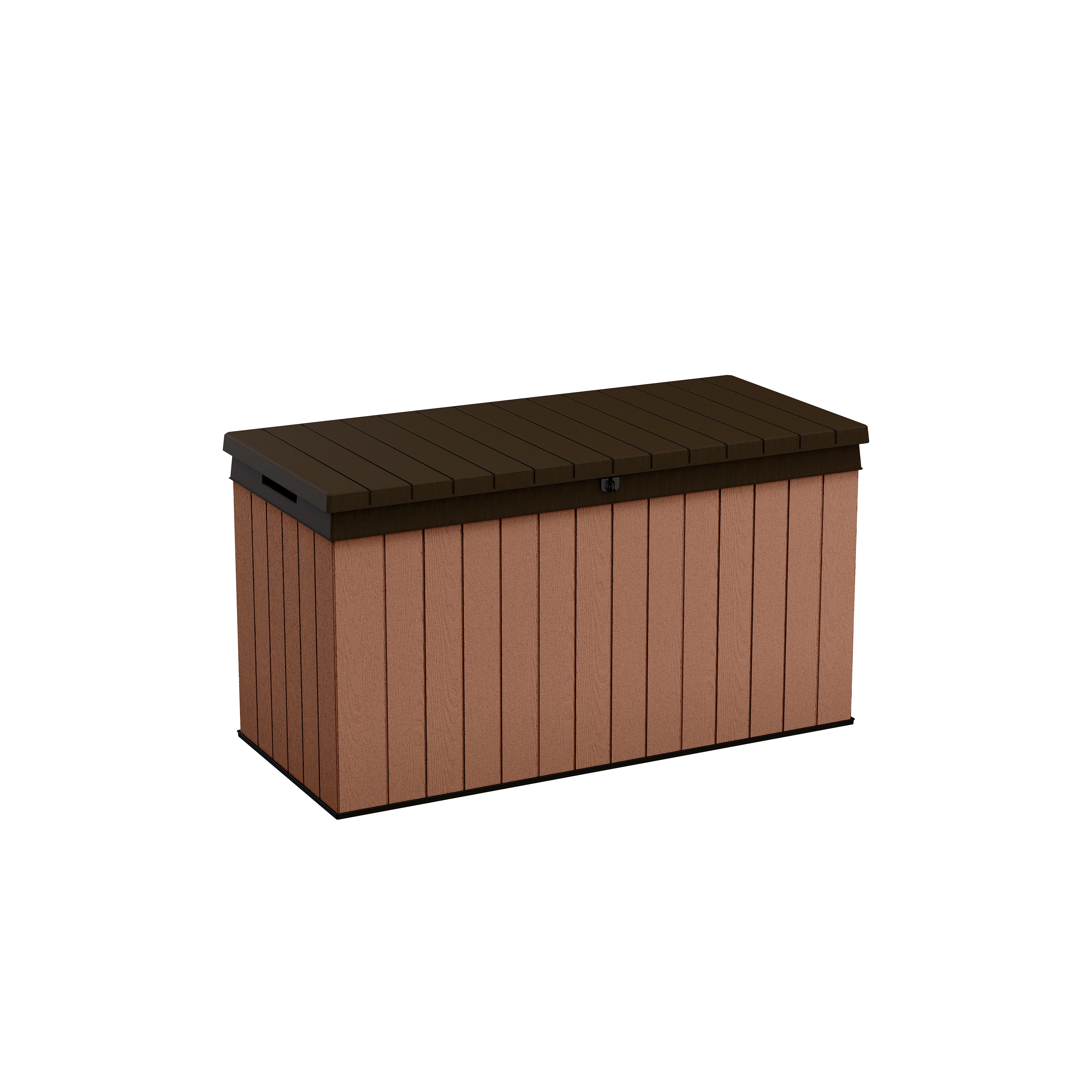 Plastic garden deals storage bench box