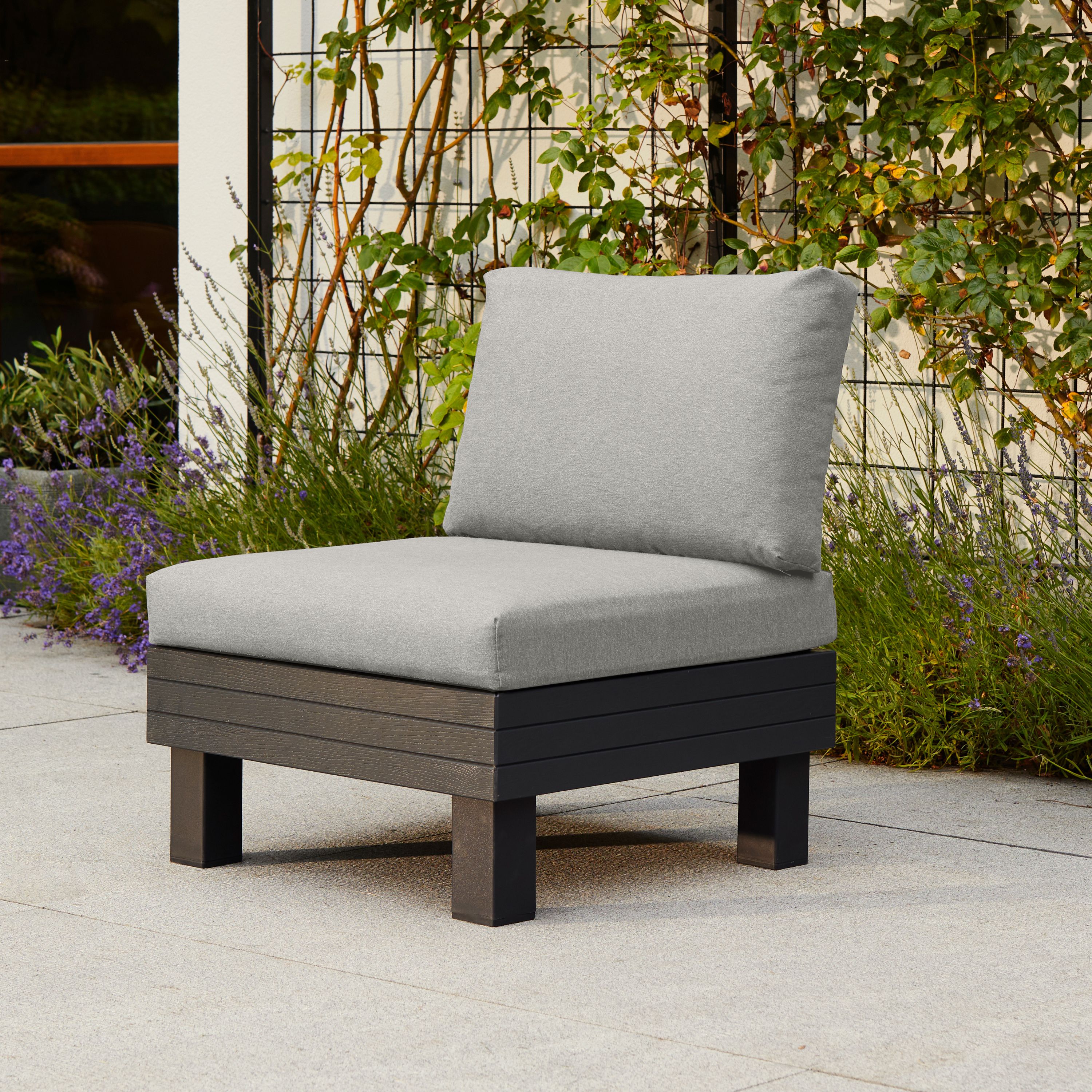 Keter Elements Grey 4 Seater Modular corner Seating