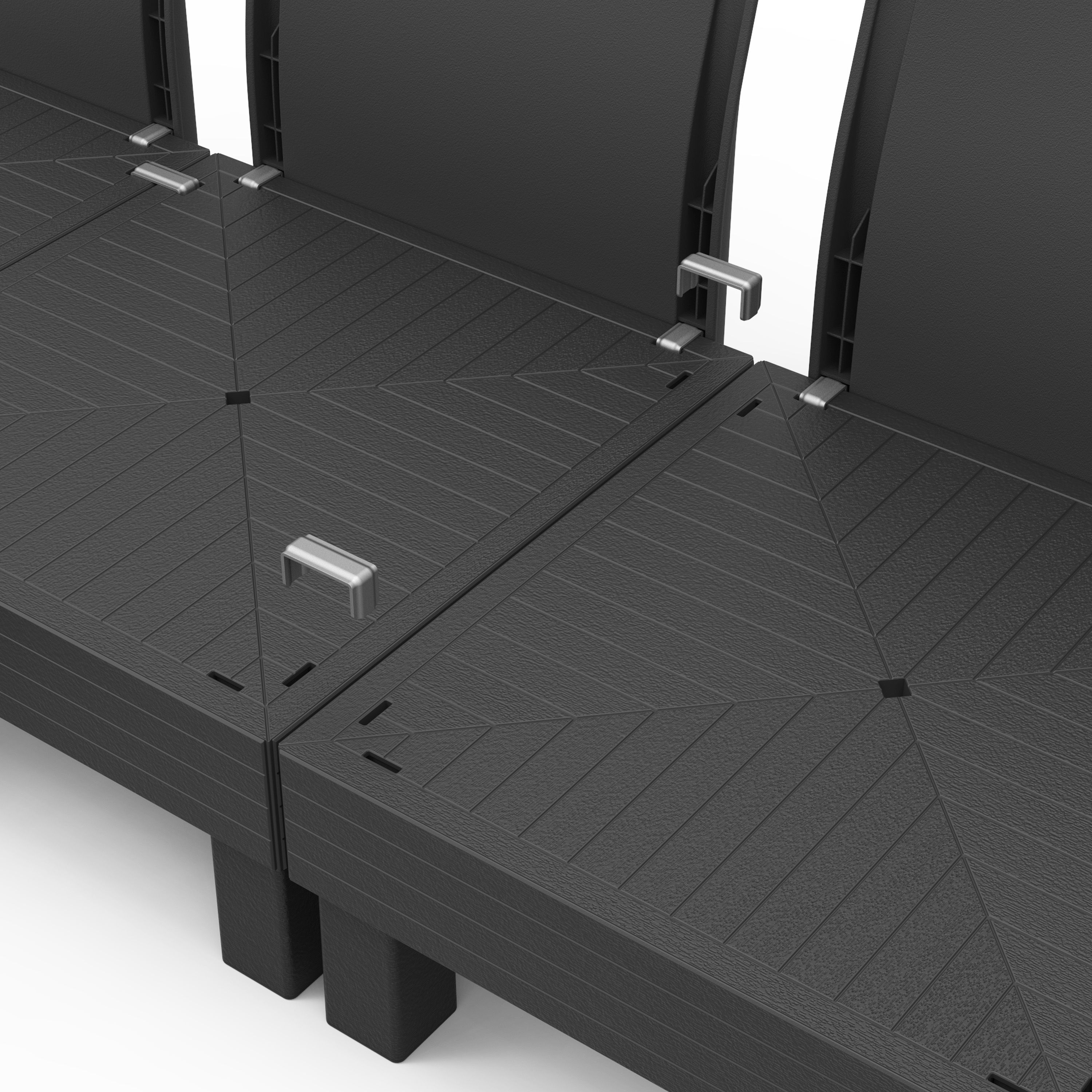 Keter Elements Grey 4 Seater Modular corner Seating