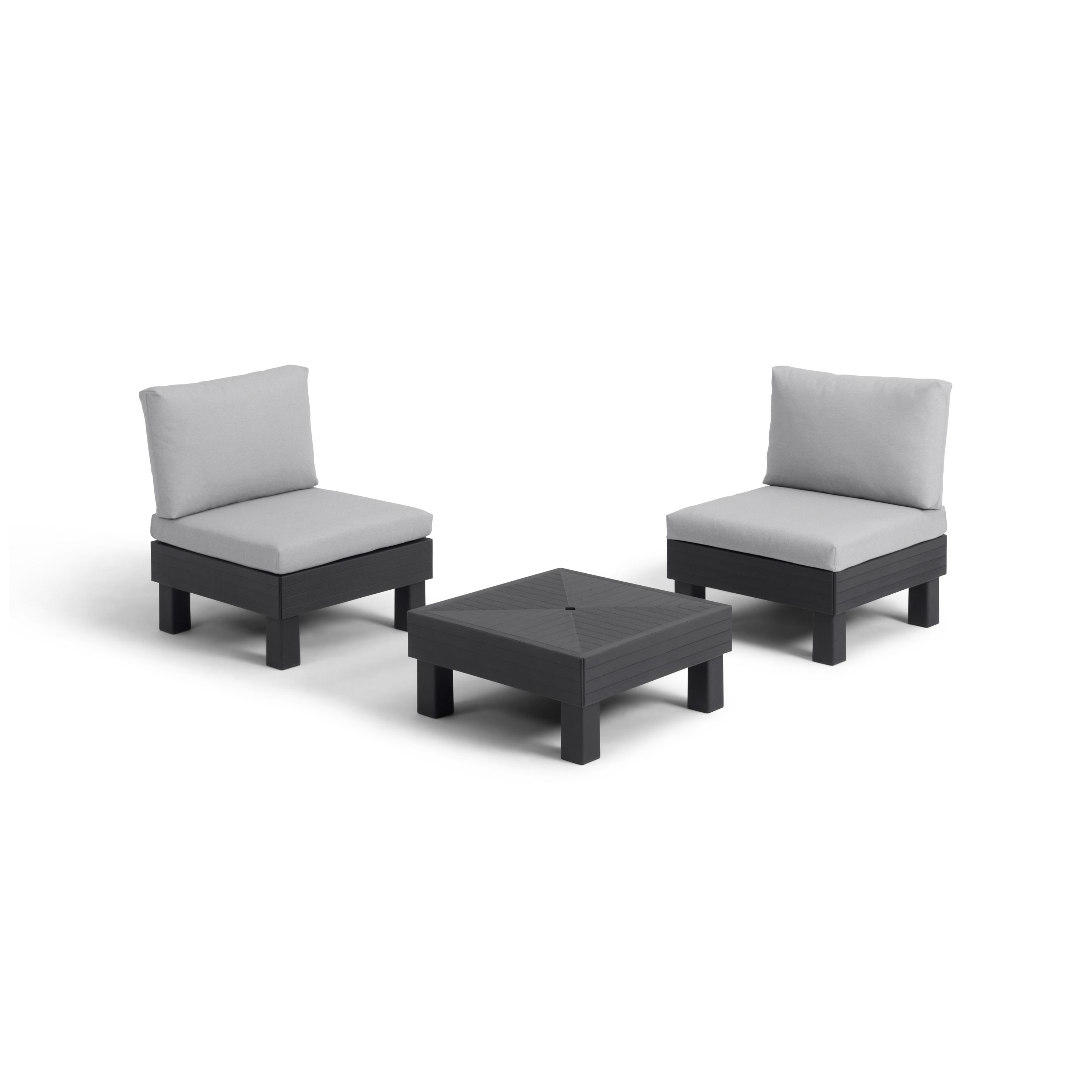 Keter Elements Matt Grey 2 Seater Modular Balcony set