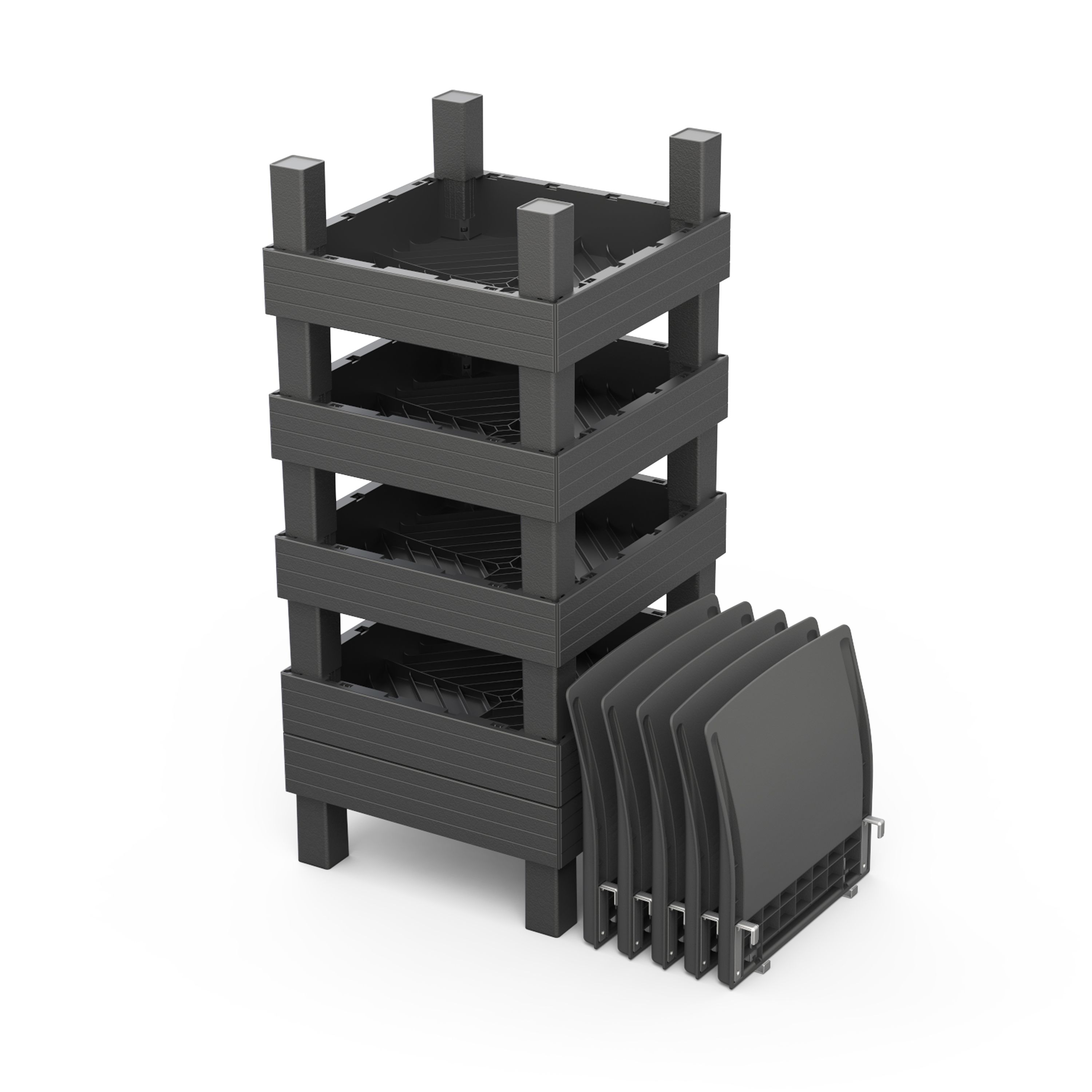 Keter Elements Matt Grey 2 Seater Modular Balcony set