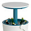 Keter Go bar White & blue Cool stool