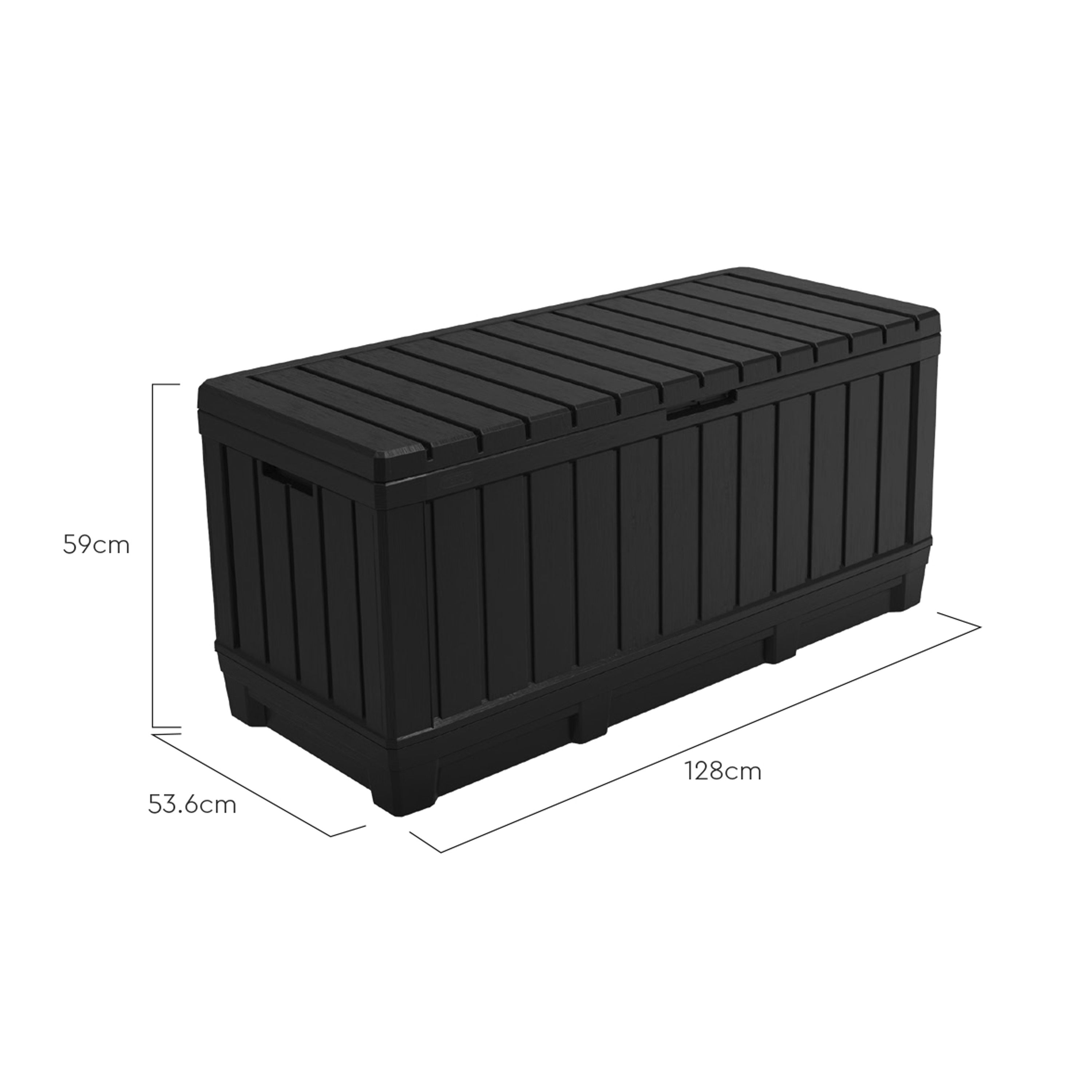 Keter Kentwood Graphite Resin 4x2 Garden storage box 350L
