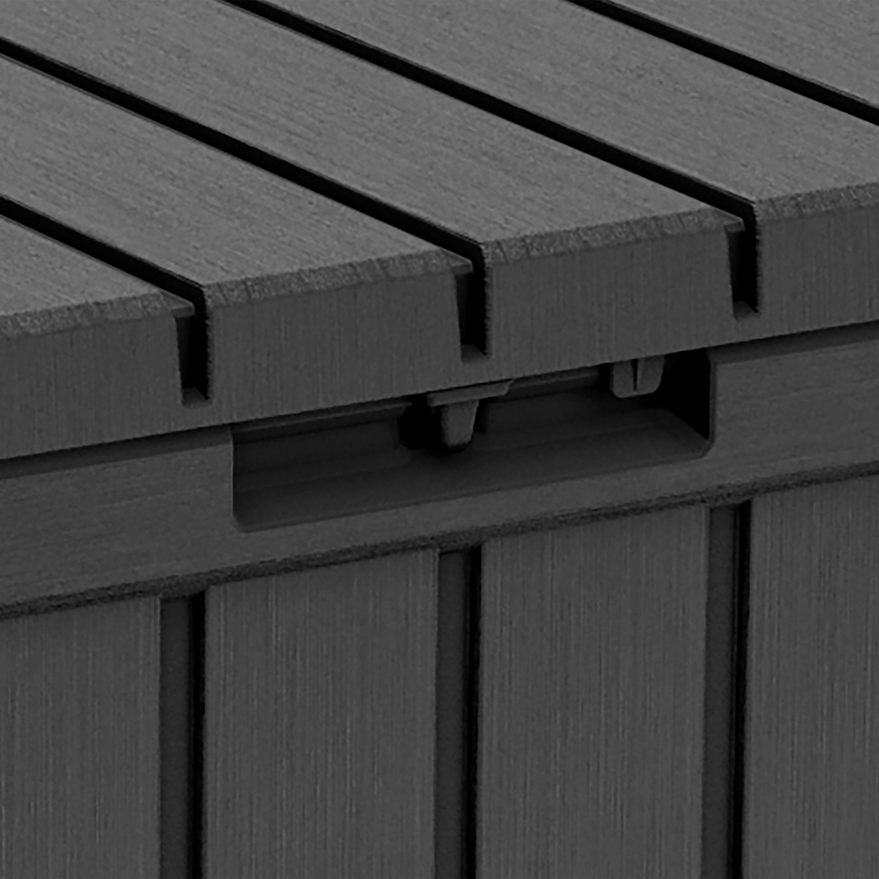 Keter Kentwood Graphite Resin 4x2 Garden storage box 350L