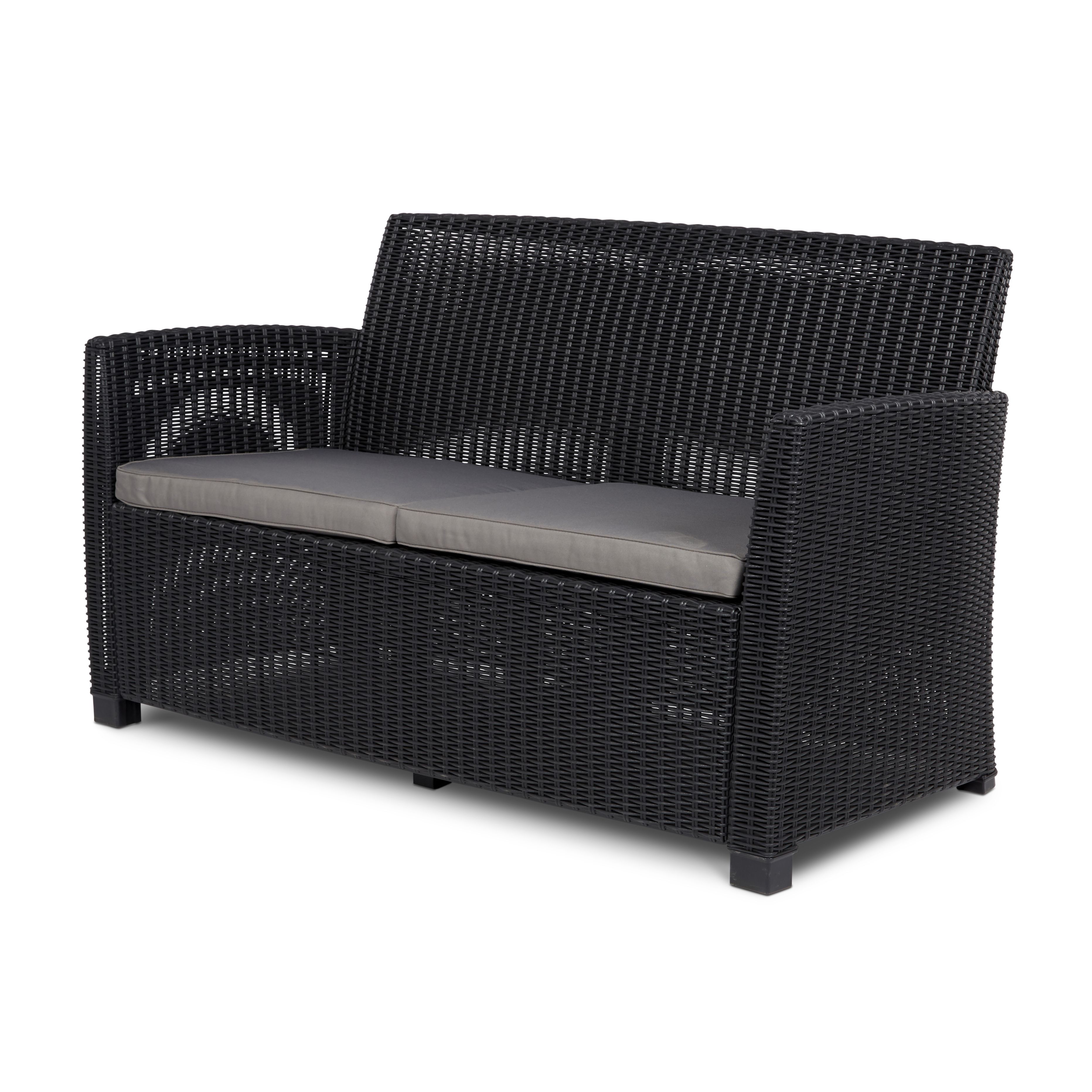 Keter Mia Graphite Plastic 4 seater Coffee set