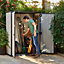 Keter Oakland High Store Grey Wood effect Plastic 6x2 Flat Garden storage 270L
