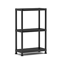 Keter Plus Shelf 3 shelf Plastic Shelving unit (H)900mm (W)600mm