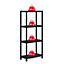 Keter Plus Shelf 4 shelf Plastic Shelving unit (H)1350mm (W)600mm