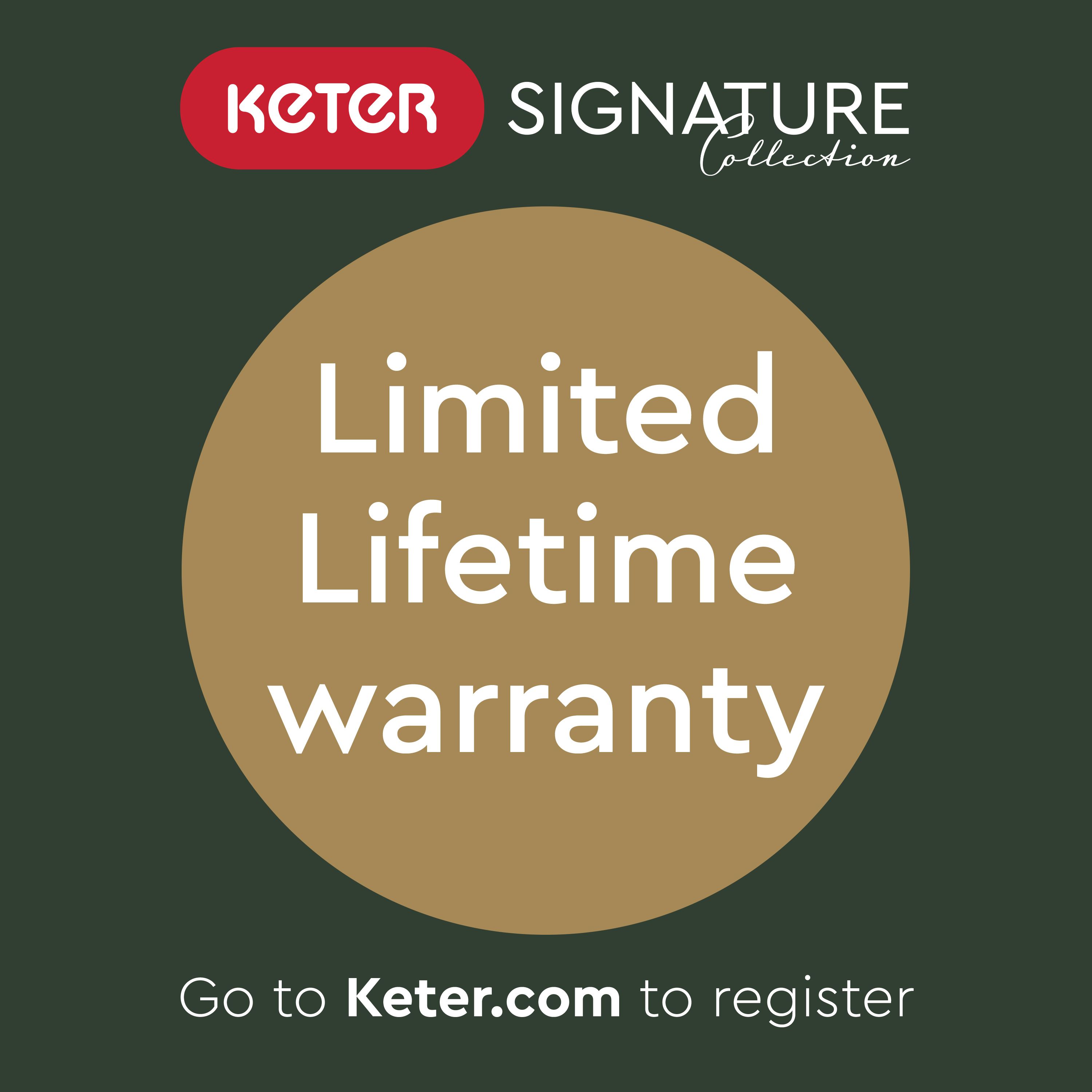 Keter Signature 7x11 ft Pent Walnut Plastic 2 door Shed with floor & 8 windows