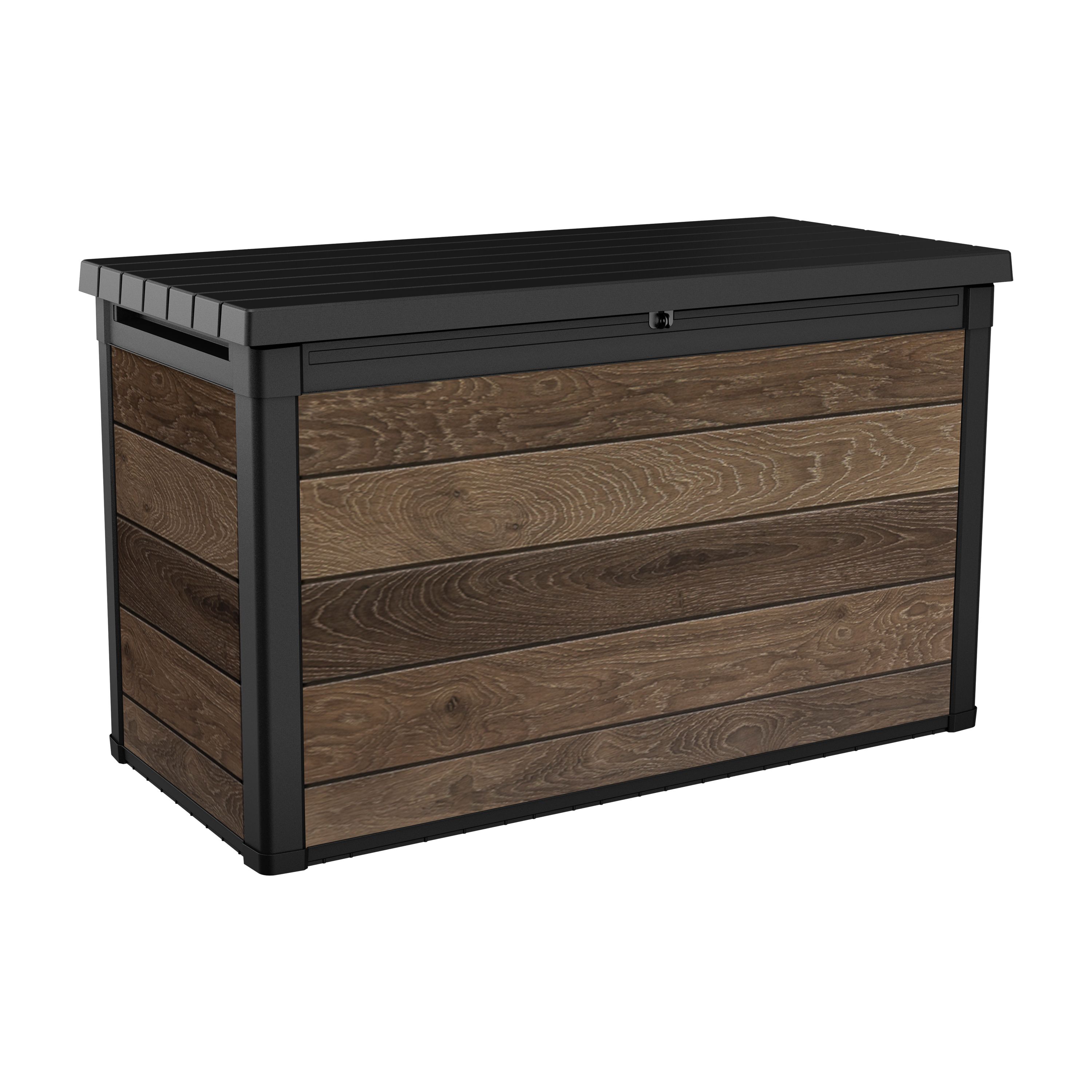 Keter Signature Decocoat Walnut 757L Garden storage box (H)900mm (W)1517mm