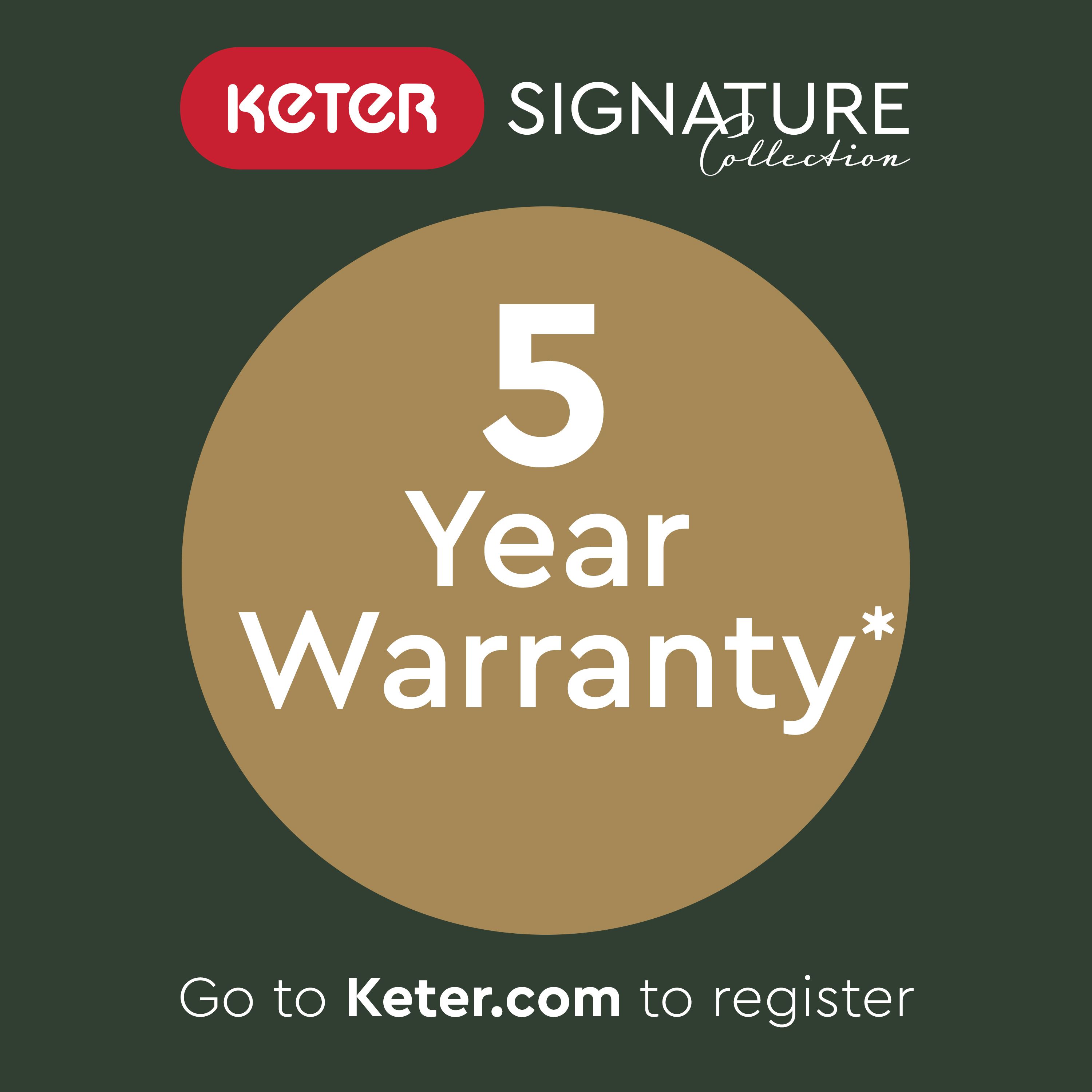 Keter Signature Decocoat Walnut 757L Garden storage box (H)900mm (W)1517mm