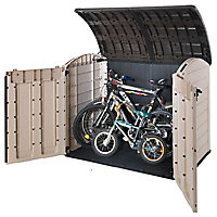 Keter Store it out ultra Wood effect Plastic Bike store