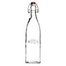 Kilner 1000ml Clear Glass Clip top bottle