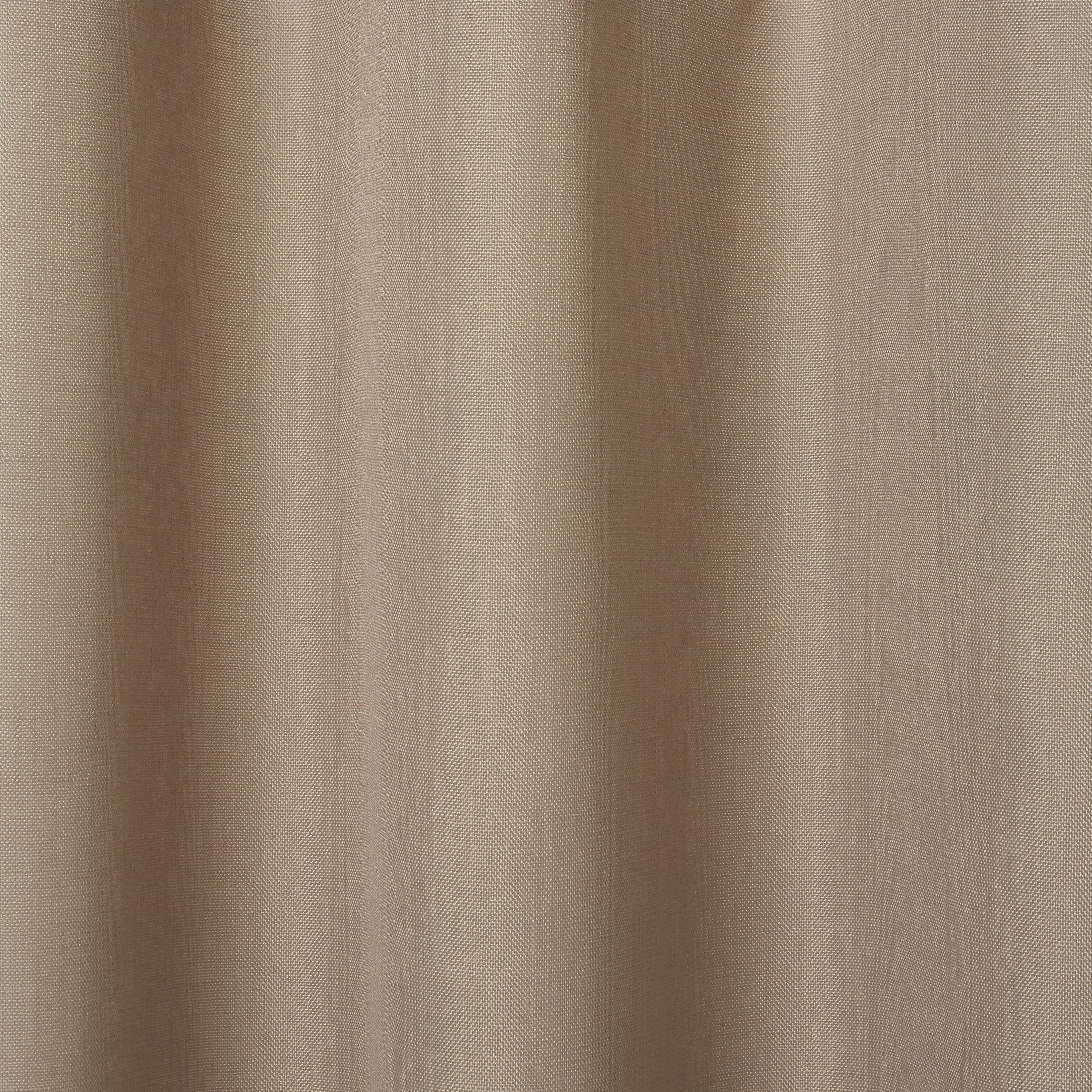 Kippens Beige plain Unlined Eyelet Voile curtain (W)140cm (L)260cm, Single