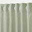 Klama Blue & green Plain Unlined Pencil pleat Curtain (W)167cm (L)228cm, Single