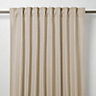 Klama Light brown Plain Unlined Pencil pleat Curtain (W)167cm (L)228cm, Single