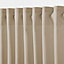 Klama Light brown Plain Unlined Pencil pleat Curtain (W)167cm (L)228cm, Single