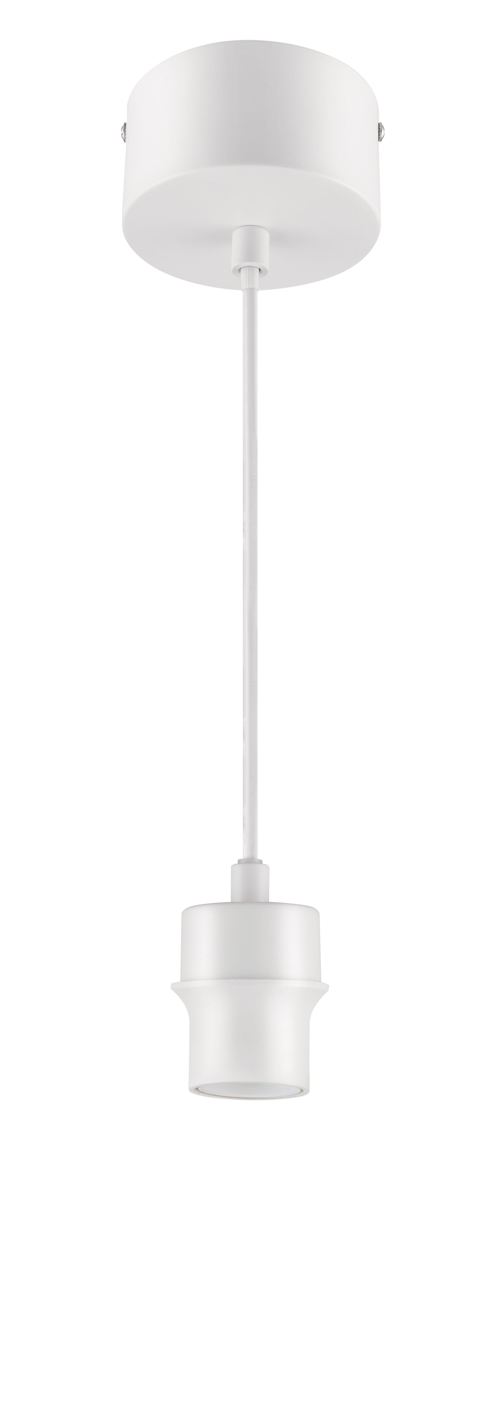 Klentony Matt White Pendant ceiling light, (Dia)100mm