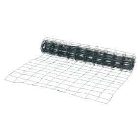Klikstrom 75x100mm PVC-coated Steel Wire mesh roll, (L)10m (H)1m