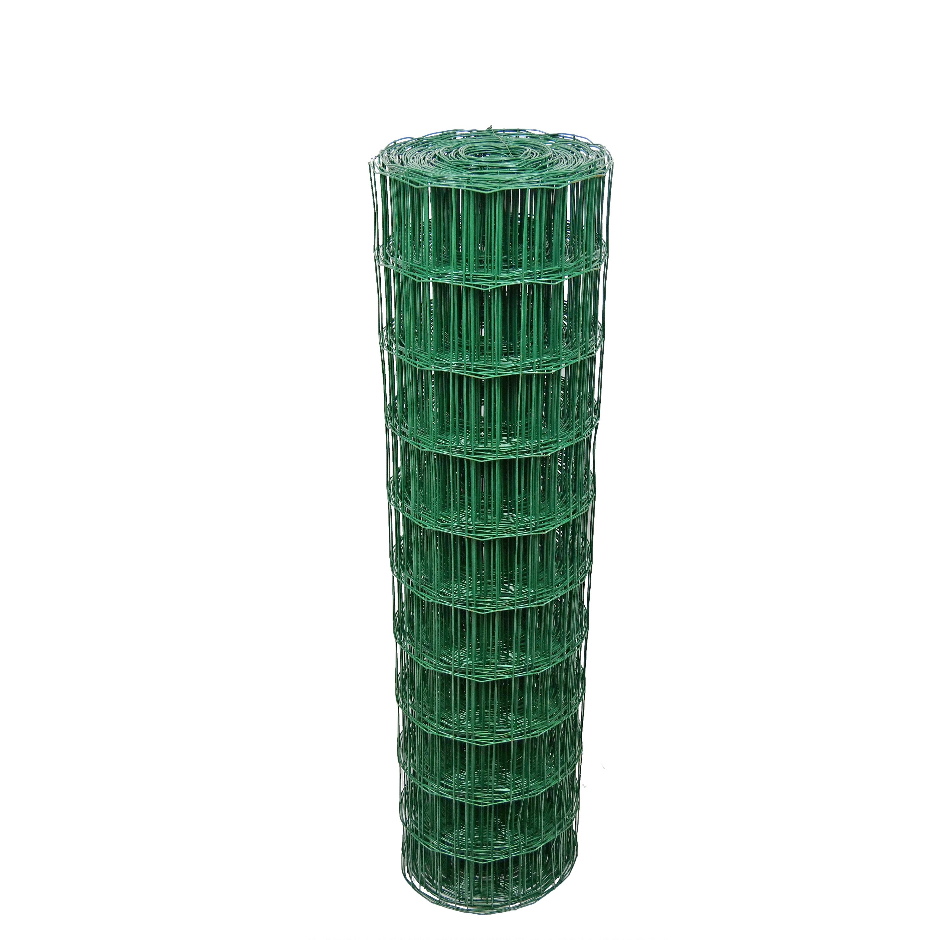 Klikstrom 75x100mm PVC-coated Steel Wire mesh roll, (L)25m (H)1.2m