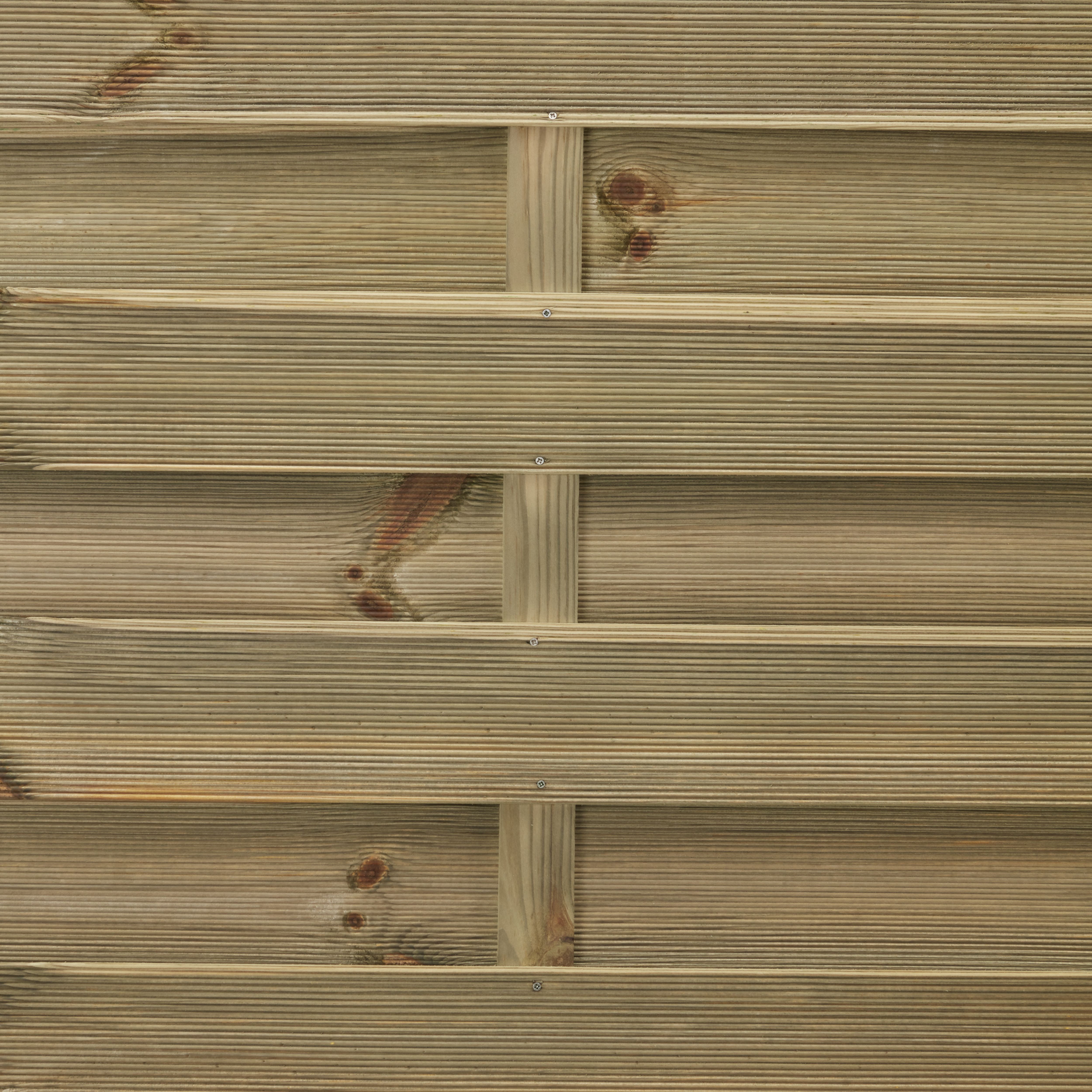 Klikstrom Douro Traditional Pressure treated Brown Wooden Fence panel (W)1.8m (H)1.8m