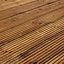 Klikstrom Lemhi Brown Pine Deck board (L)2.4m (W)144mm (T)27mm