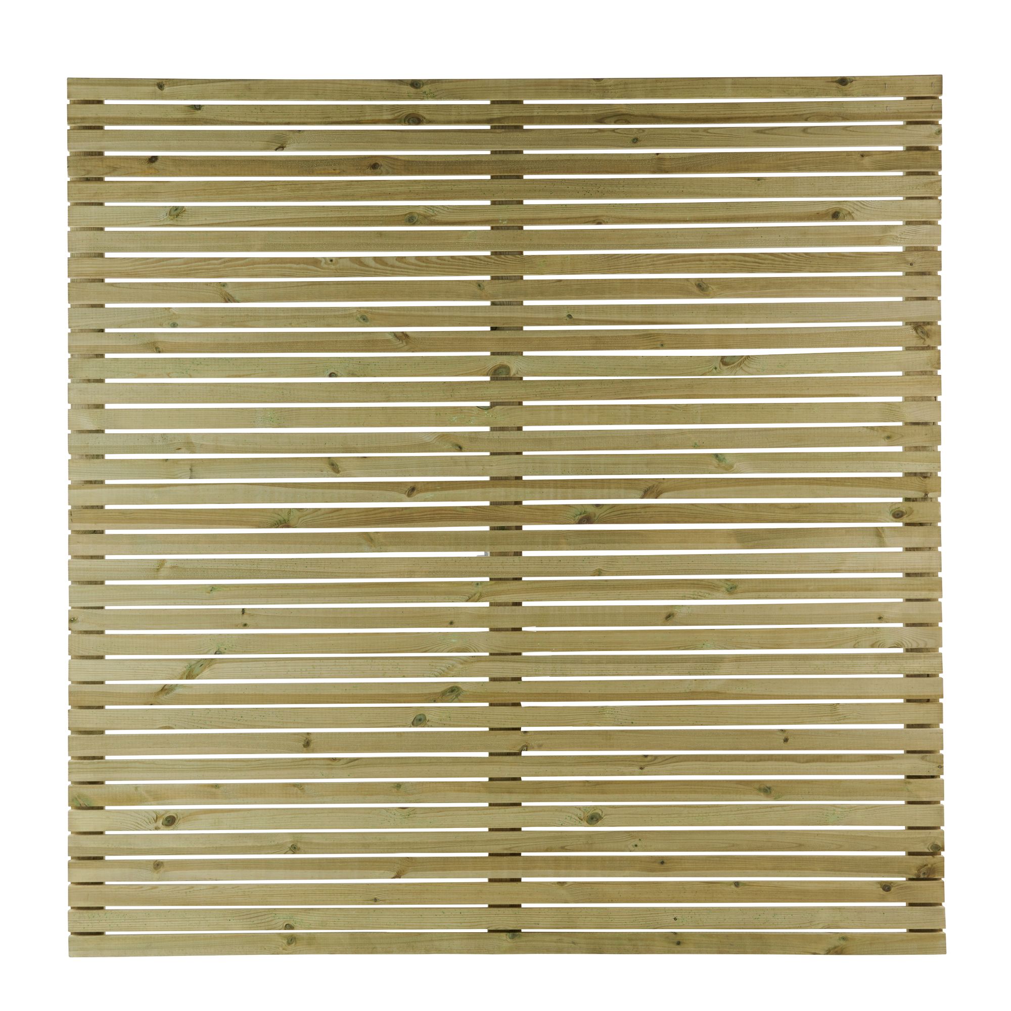 Klikstrom Lemhi Contemporary Closeboard Venetian Autoclave & pressure treated Wooden Fence panel (W)1.8m (H)1.8m