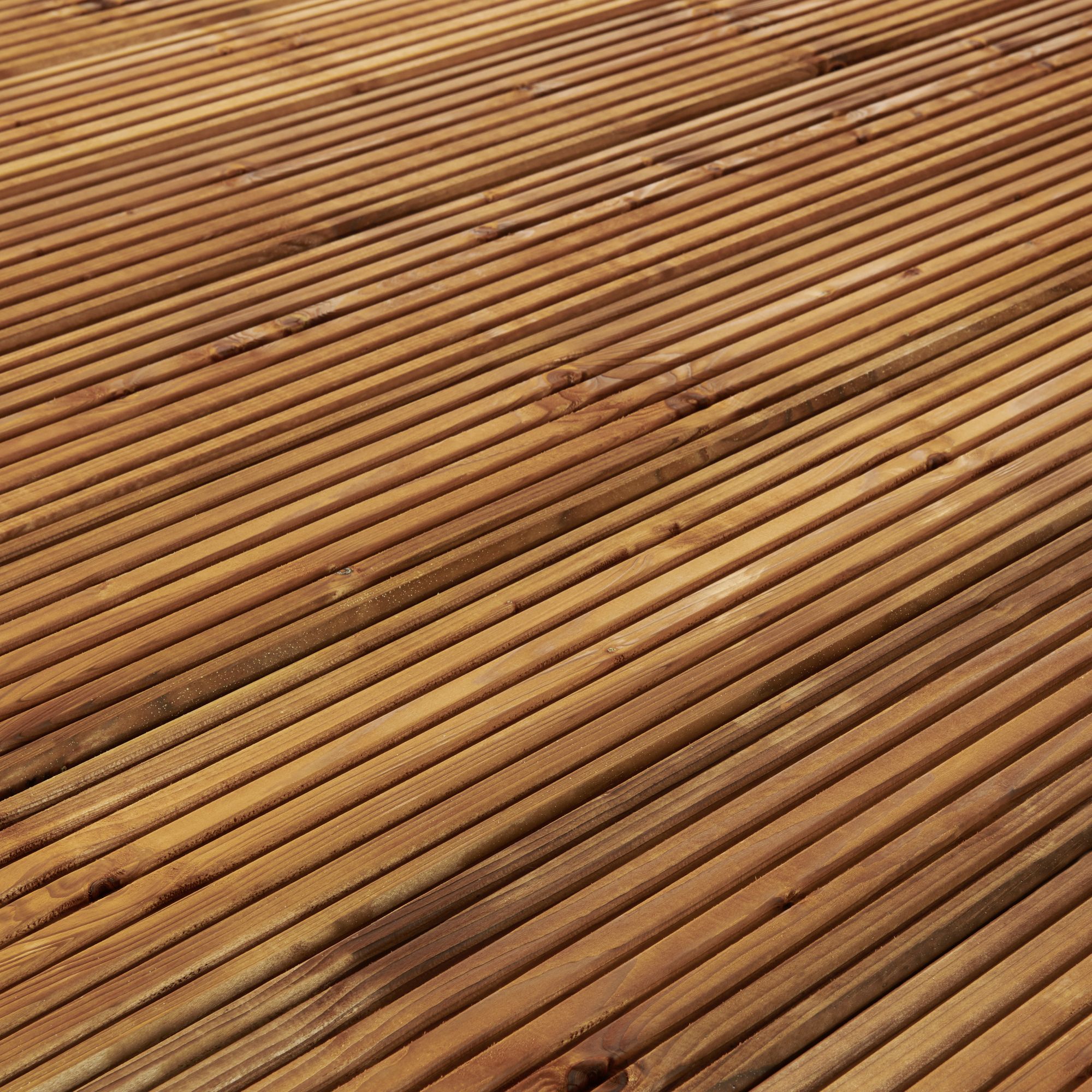 Klikstrom Lemhi Natural Pine Deck board (L)4.8m (W)144mm (T)27mm