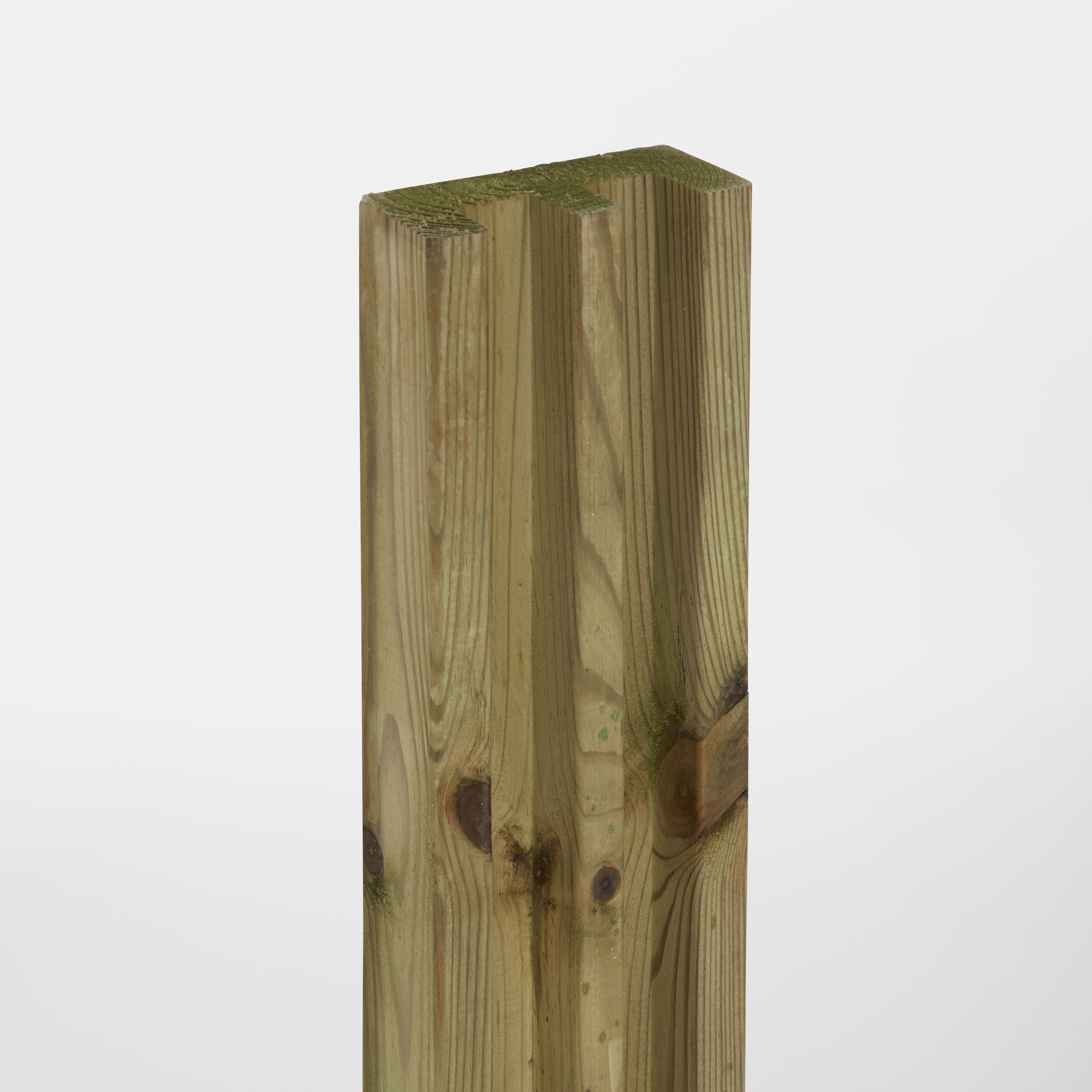Klikstrom Lemhi W-shaped Wooden Fence post (H)2.4m (W)90mm