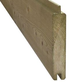 Klikstrom Neva Autoclave Green Wood Fence board (L)1.79m (W)132mm (T)21mm