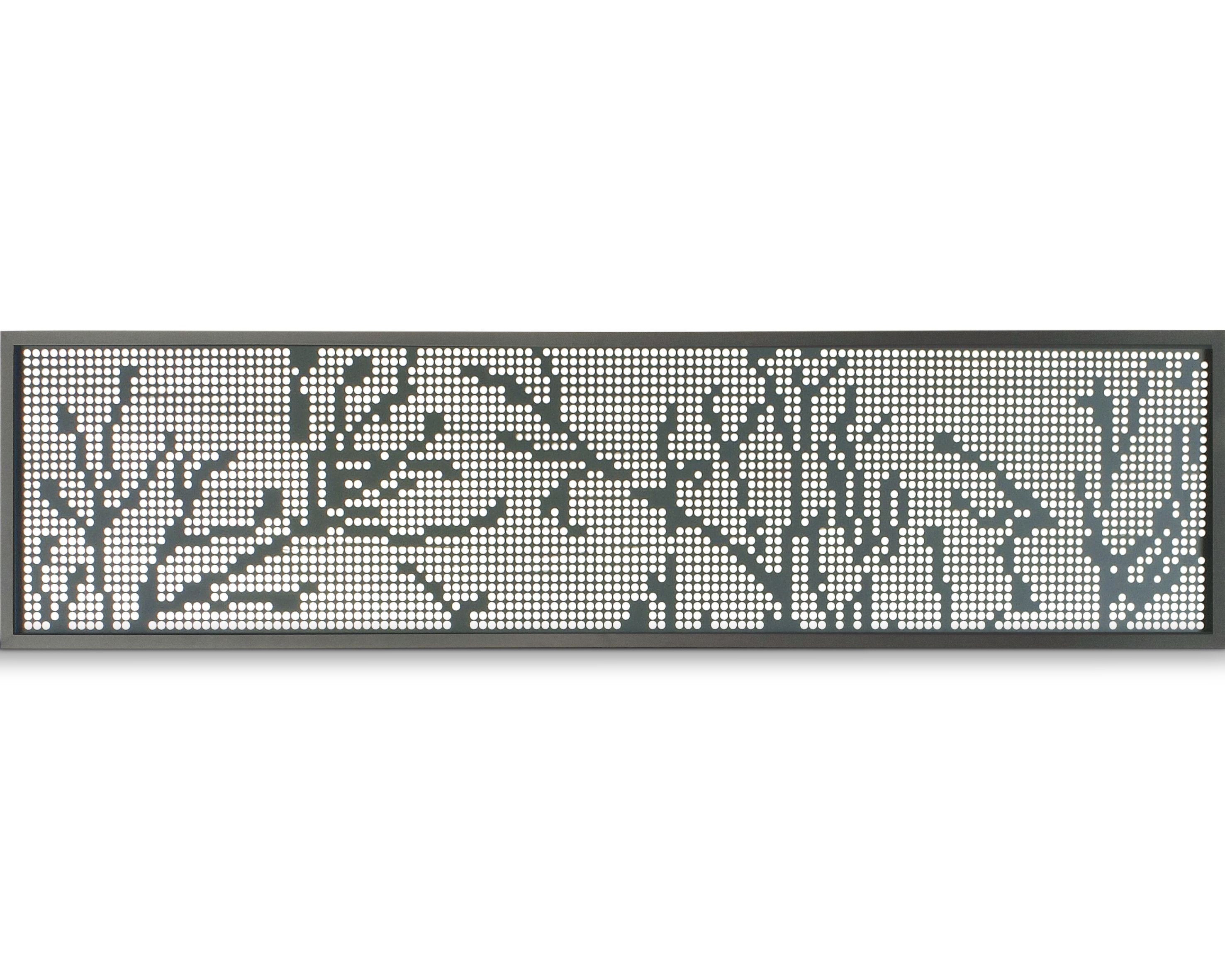 Klikstrom Neva Contemporary Dark grey Metal 1/4 fence panel (W)0.44m (H)1.79m