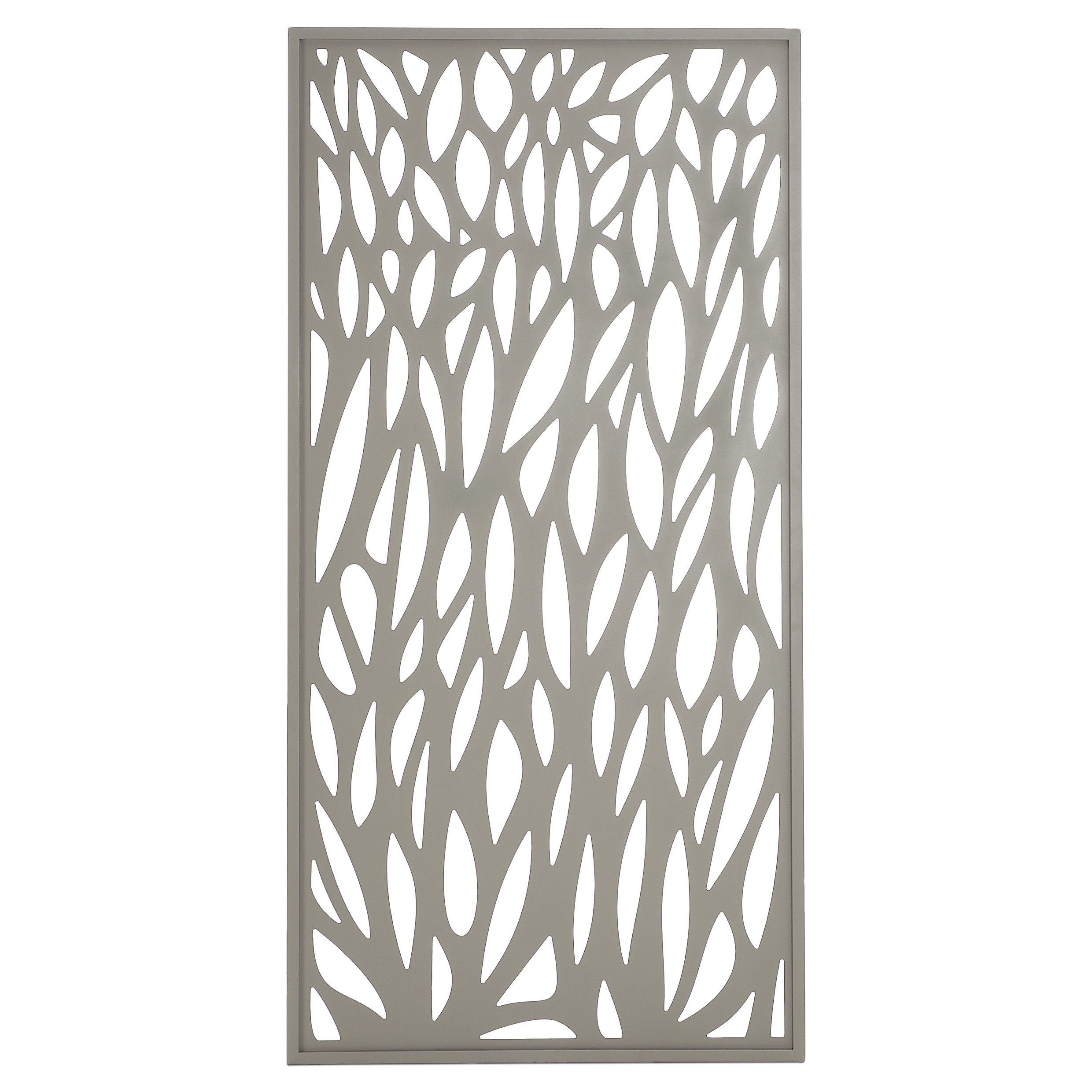 Klikstrom Neva Taupe Metal 1/2 fence panel (W)0.88m (H)1.79m
