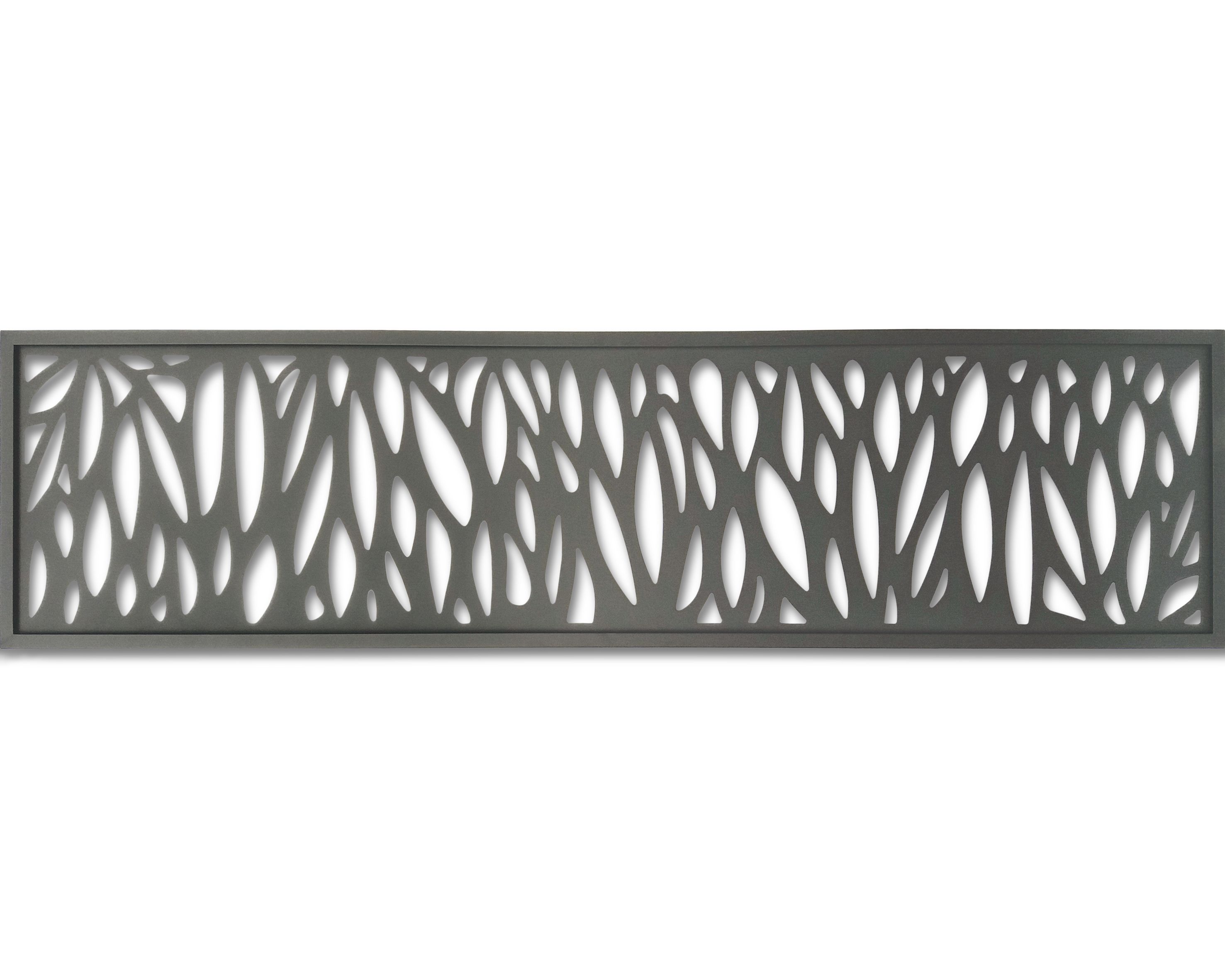 Klikstrom Neva Taupe Metal 1/4 fence panel (W)0.44m (H)1.79m