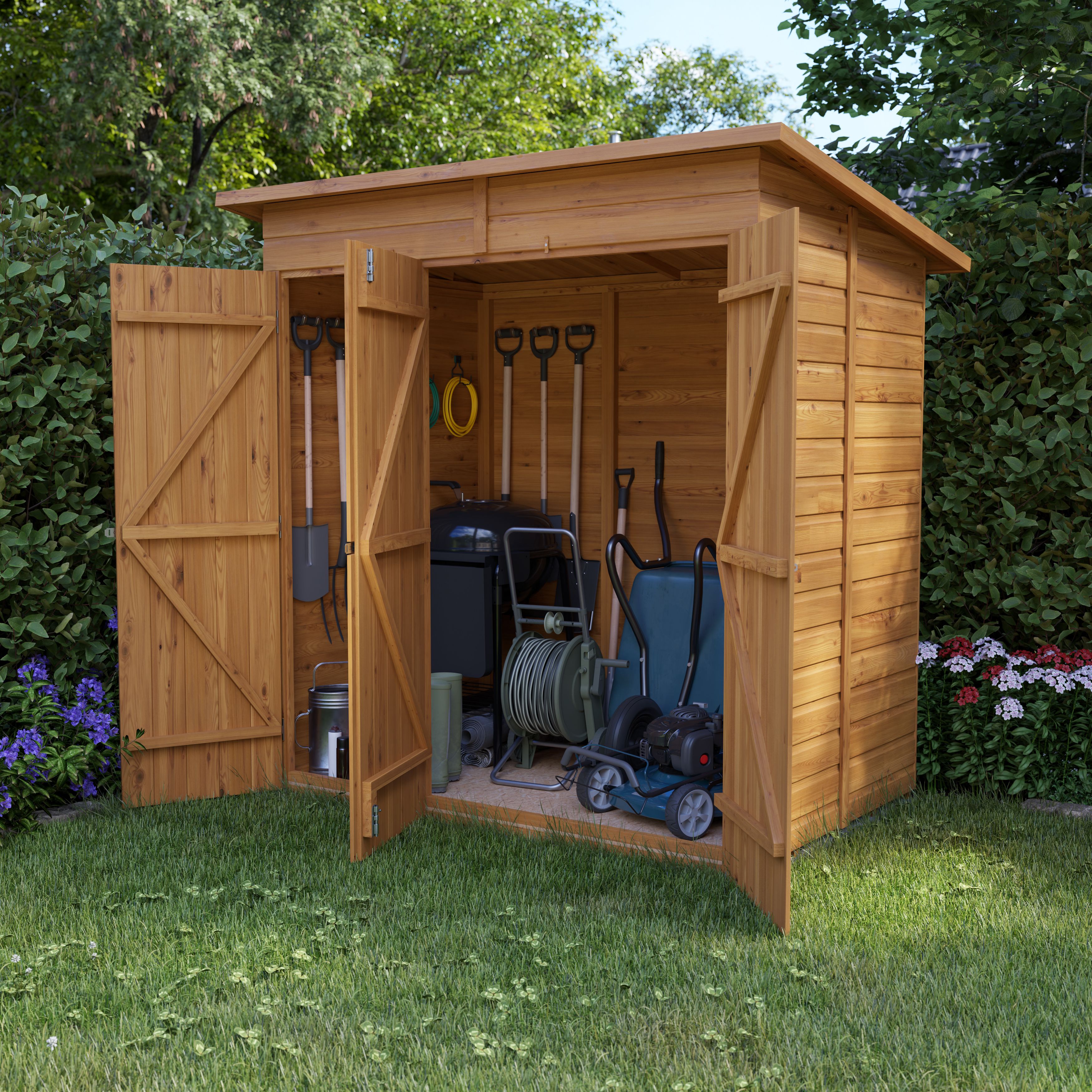 Klikstrom Pent 3 door Shed with floor