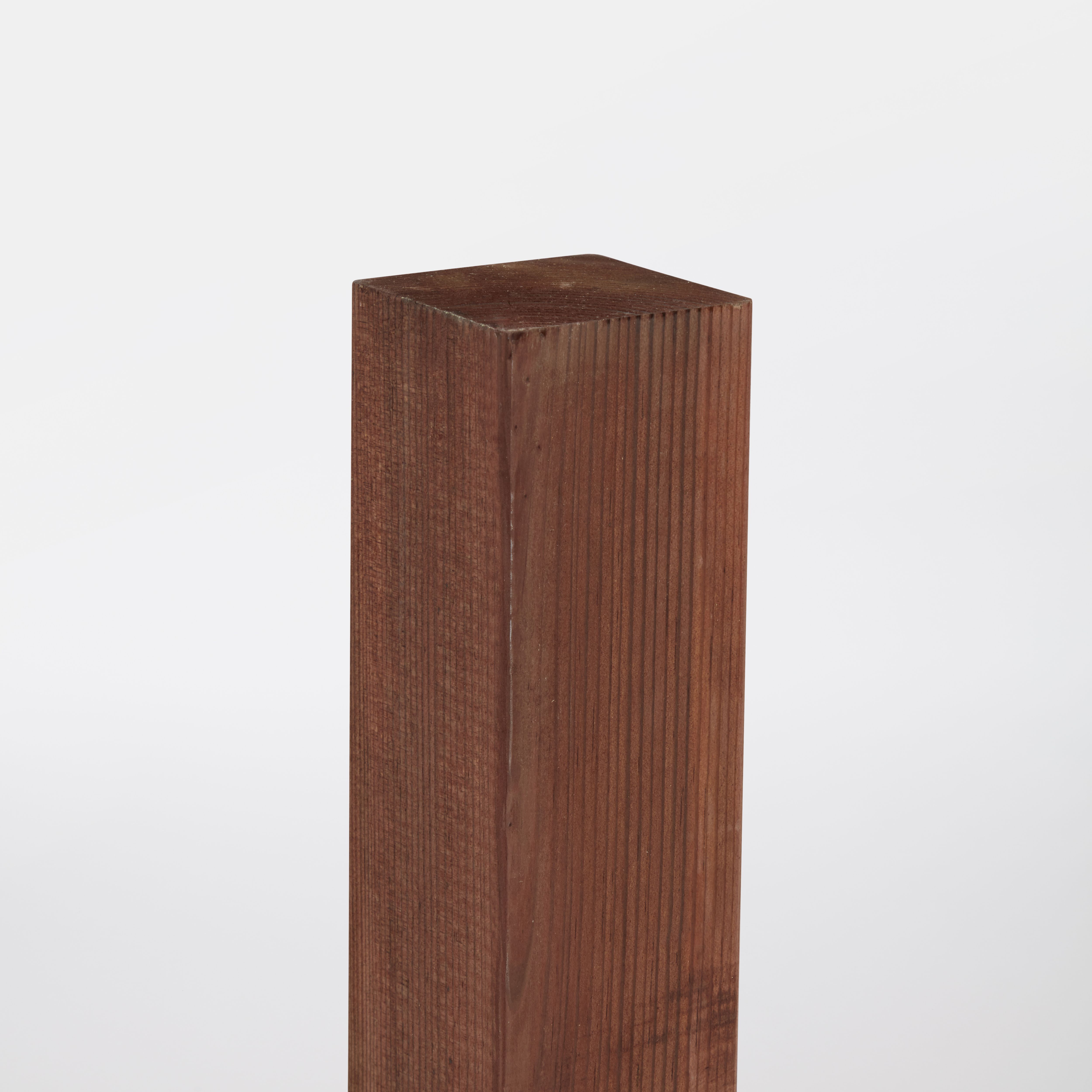 Klikstrom UC4 Brown Square Wooden Fence post (H)1m (W)70mm