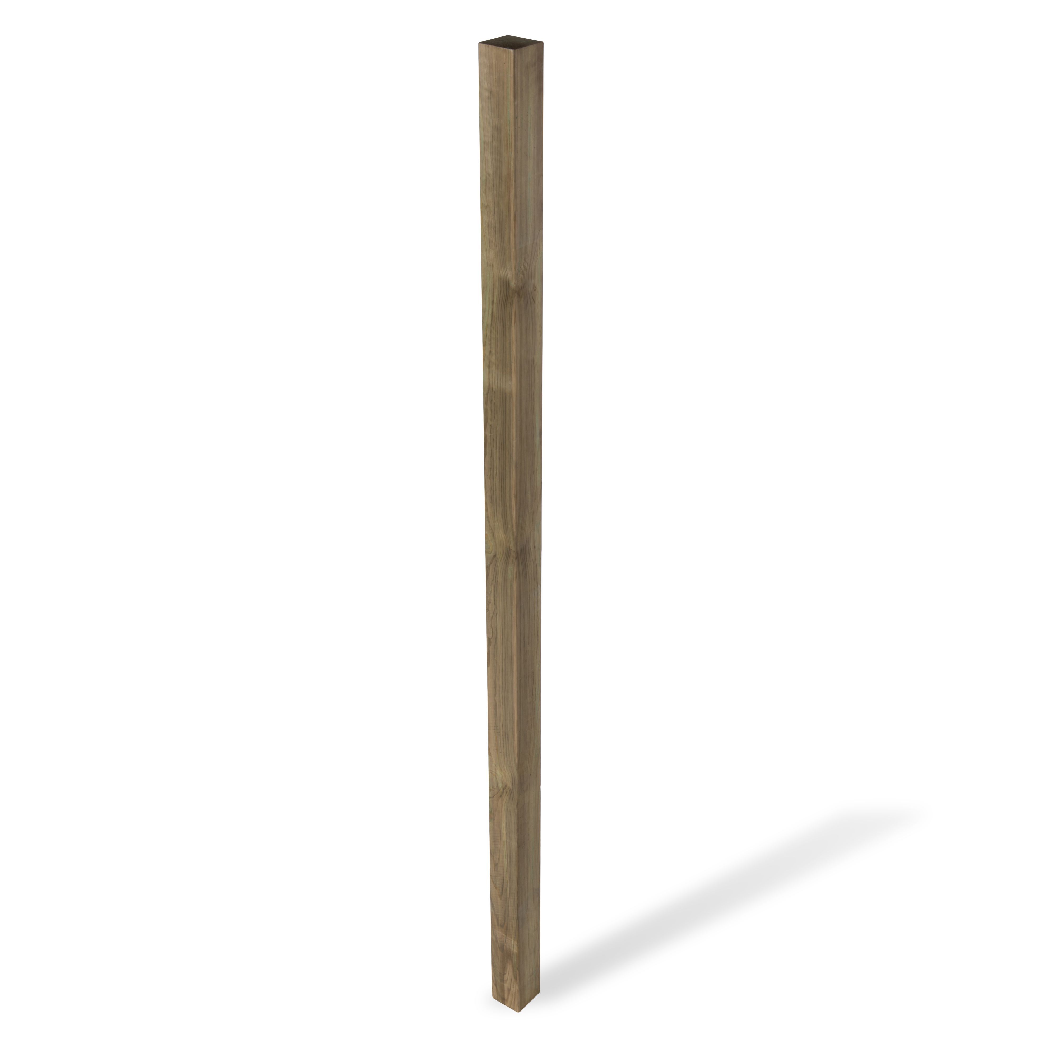 Klikstrom UC4 Natural Wooden Fence post (H)2.4m (W)90mm | Tradepoint