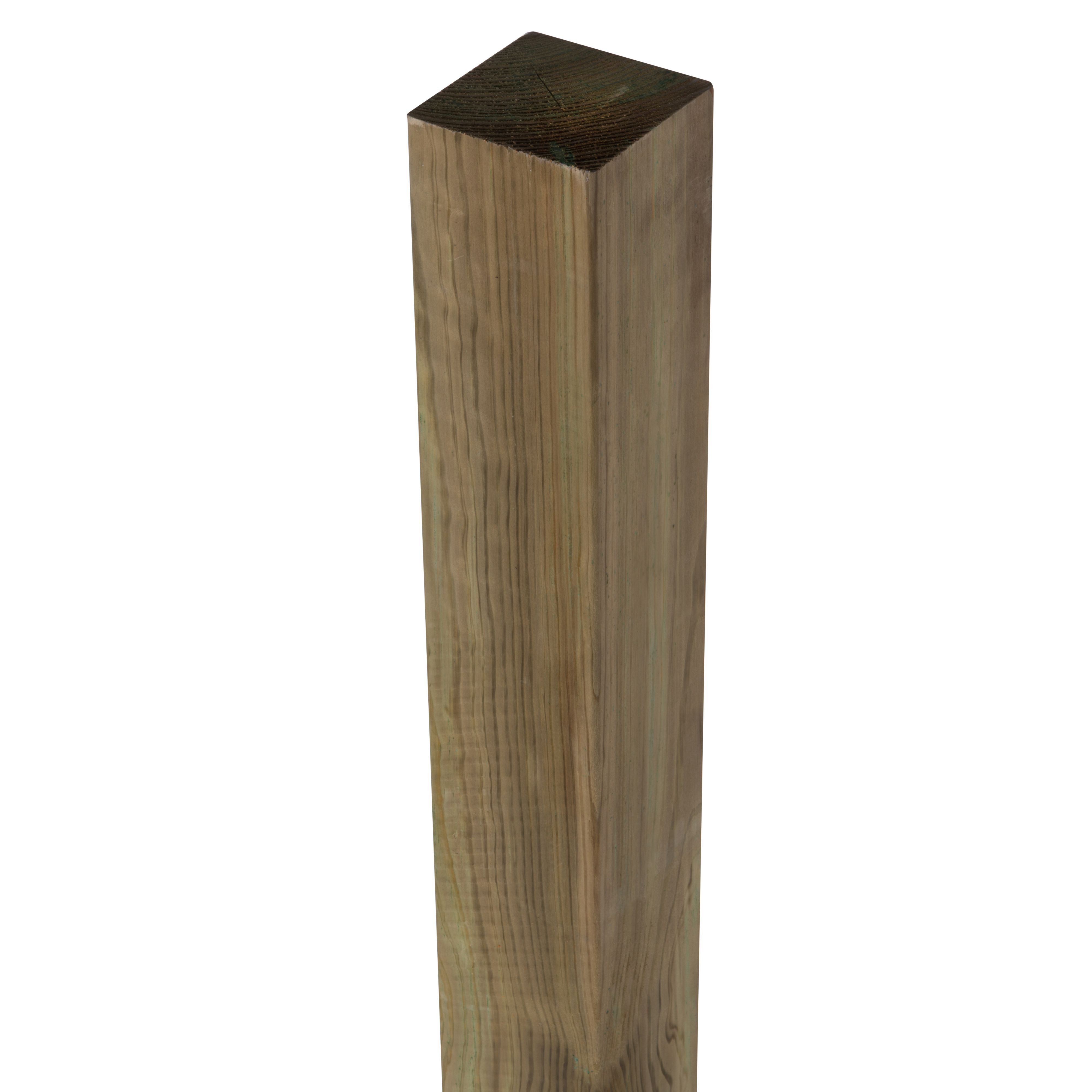 Klikstrom UC4 Natural Wooden Fence post (H)2.4m (W)90mm