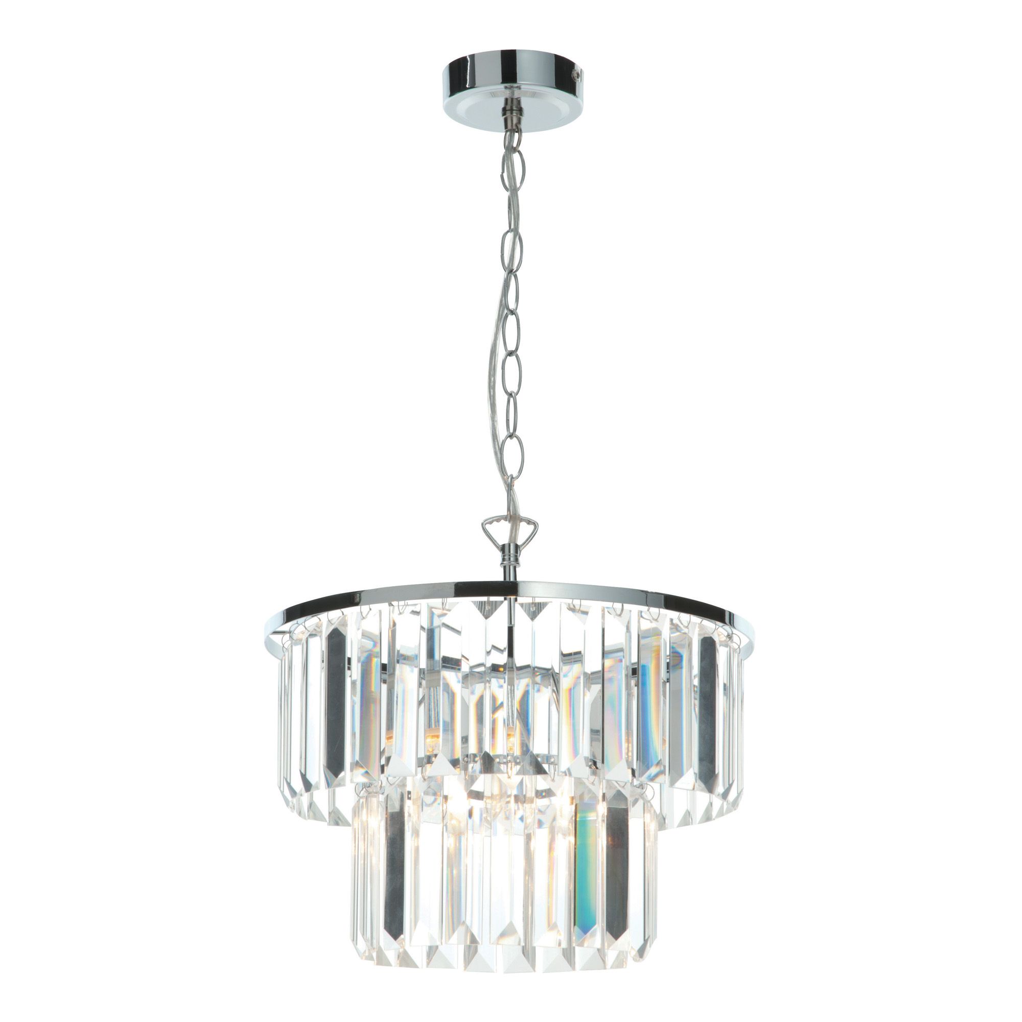 Knightsbridge Pendant Mirror effect Pendant ceiling light, (Dia)300mm