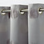 Kolla Grey Spotted Unlined Eyelet Curtain (W)167cm (L)183cm, Single