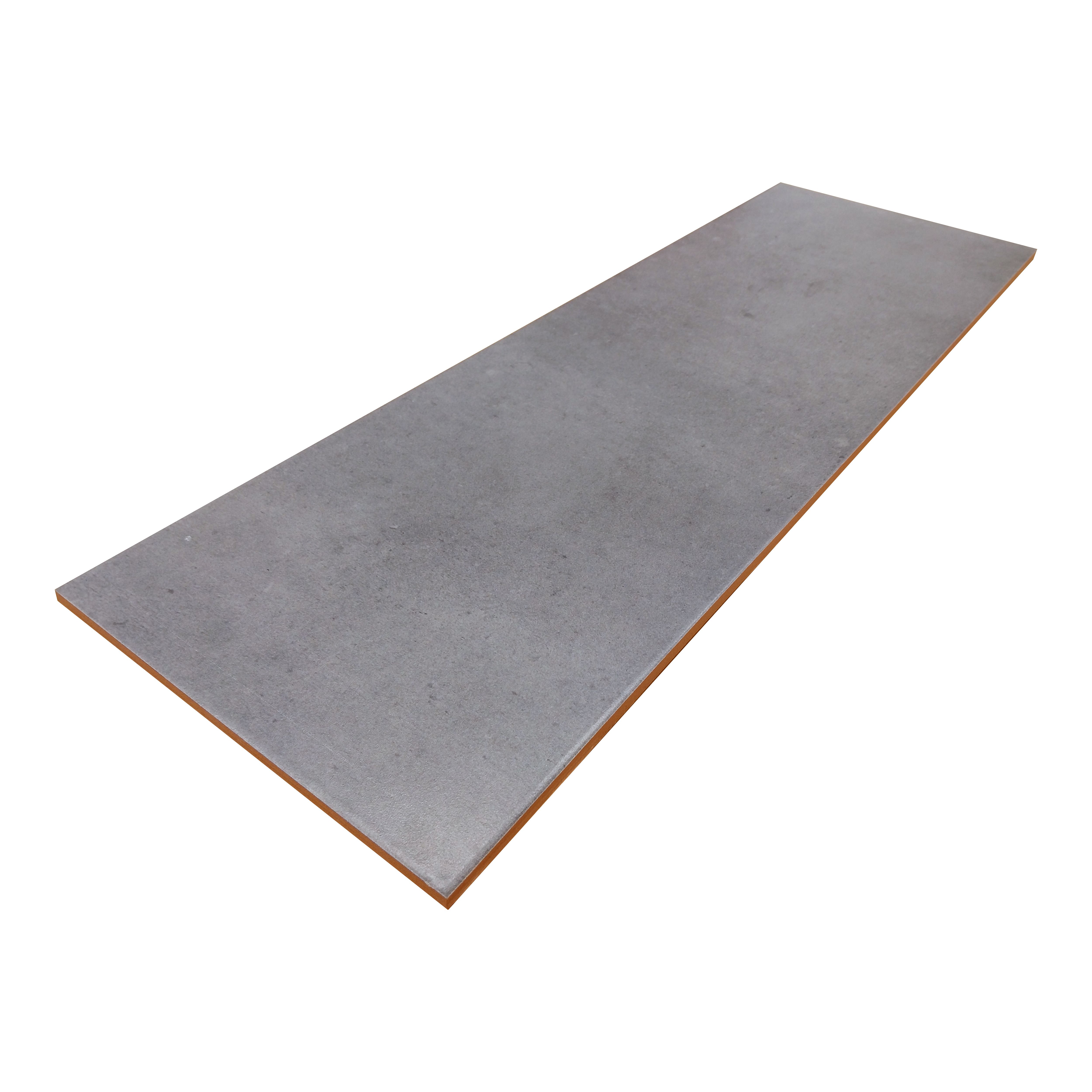 Konkrete Anthracite Matt Konkrete Concrete effect Ceramic Indoor Wall tile, Pack of 8, (L)600mm (W)200mm