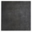 Konkrete Anthracite Matt Modern Concrete effect Porcelain Wall & floor Tile, Pack of 10, (L)426mm (W)426mm