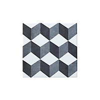 Konkrete Grey Matt Décor mix Porcelain Indoor Wall & floor Tile, Pack of 34, (L)200mm (W)200mm