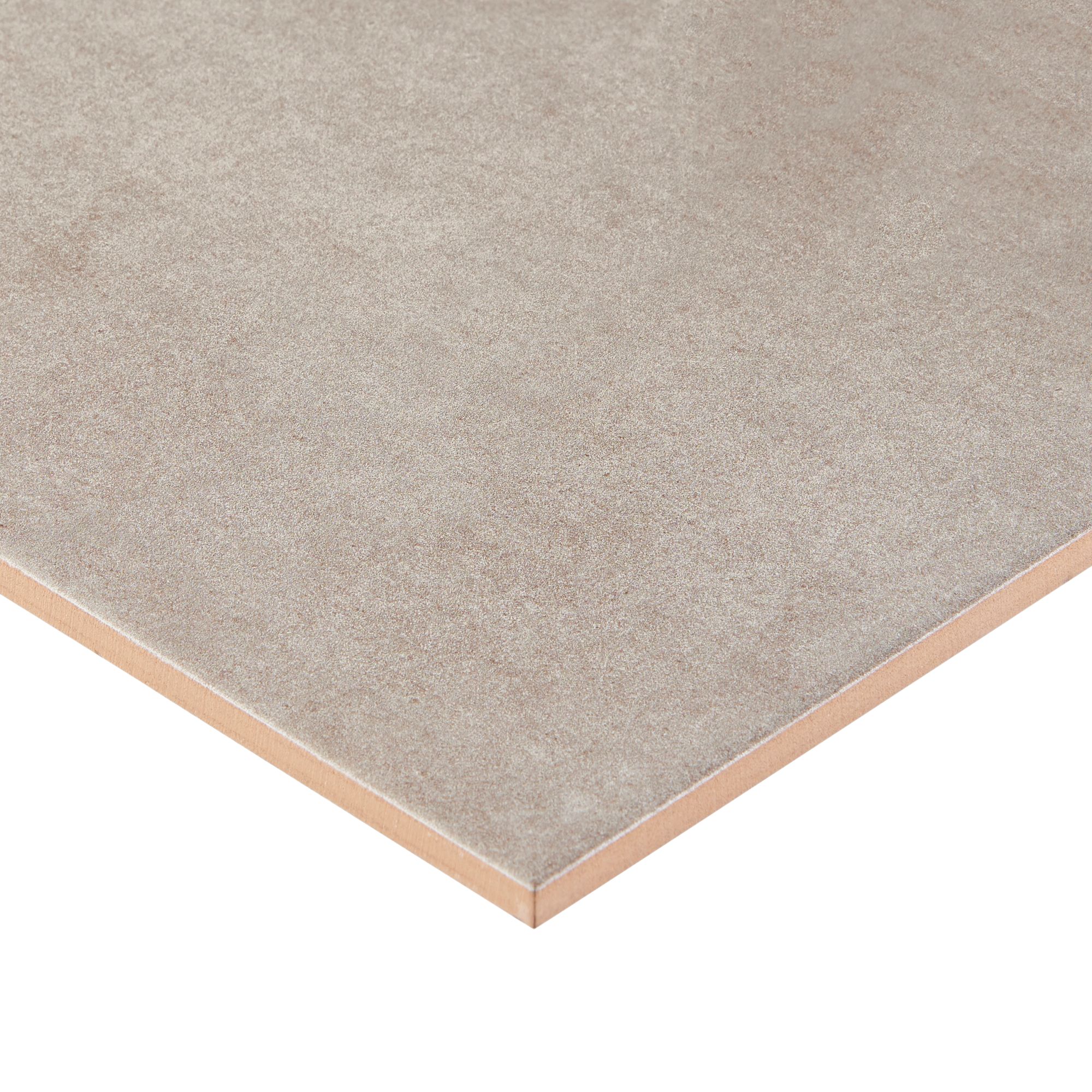 Konkrete Grey Matt Konkrete Concrete effect Ceramic Wall Tile, Pack of 8, (L)600mm (W)200mm