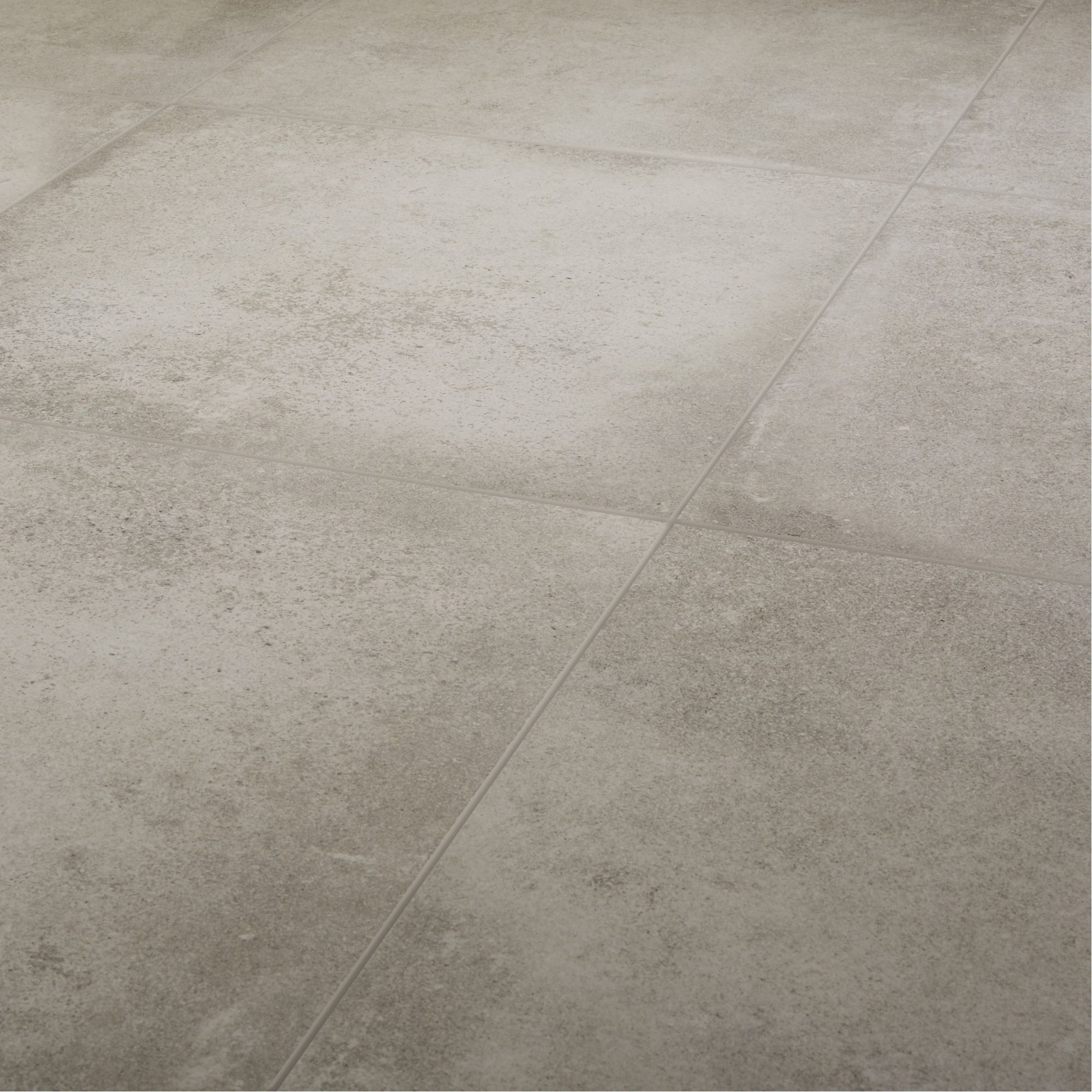 Kontainer Light grey Matt Flat Concrete effect Porcelain Wall & floor Tile, Pack of 3, (L)590mm (W)590mm