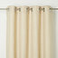 Kosti Cream Plain Unlined Eyelet Curtain (W)167cm (L)228cm, Single