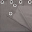 Kosti Grey Plain Unlined Eyelet Curtain (W)140cm (L)260cm, Single